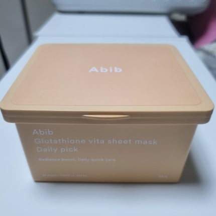 グルタチオンビタシートマスク デイリーピック/Abib /シートマスク・パックを使ったクチコミ(1枚目)