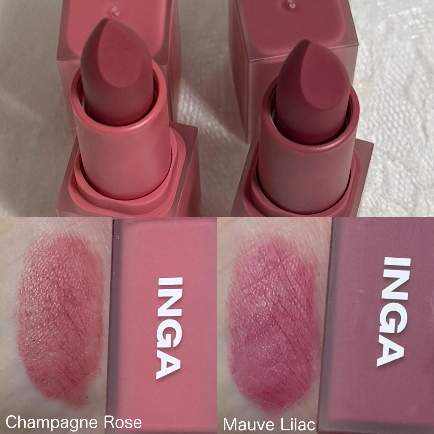 パウダーブラー リップスティック/INGA/口紅を使ったクチコミ（2枚目）