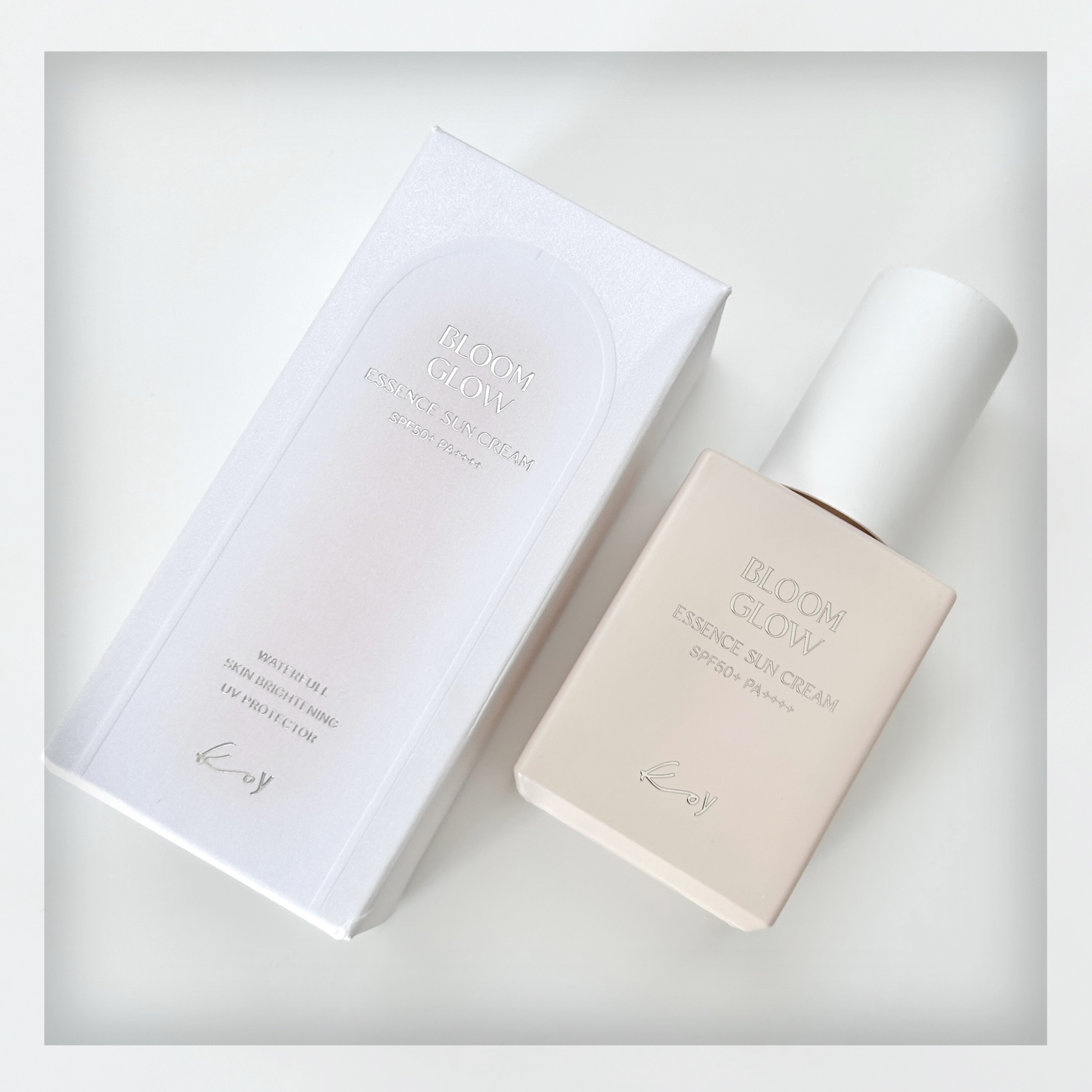 koy ブルームグローエッセンスサンクリームのクチコミ「𓍯ブルームグローエッセンスサンクリーム[SPF50+/PA++++]⌇Koy

10種類のヒア.....」（1枚目）