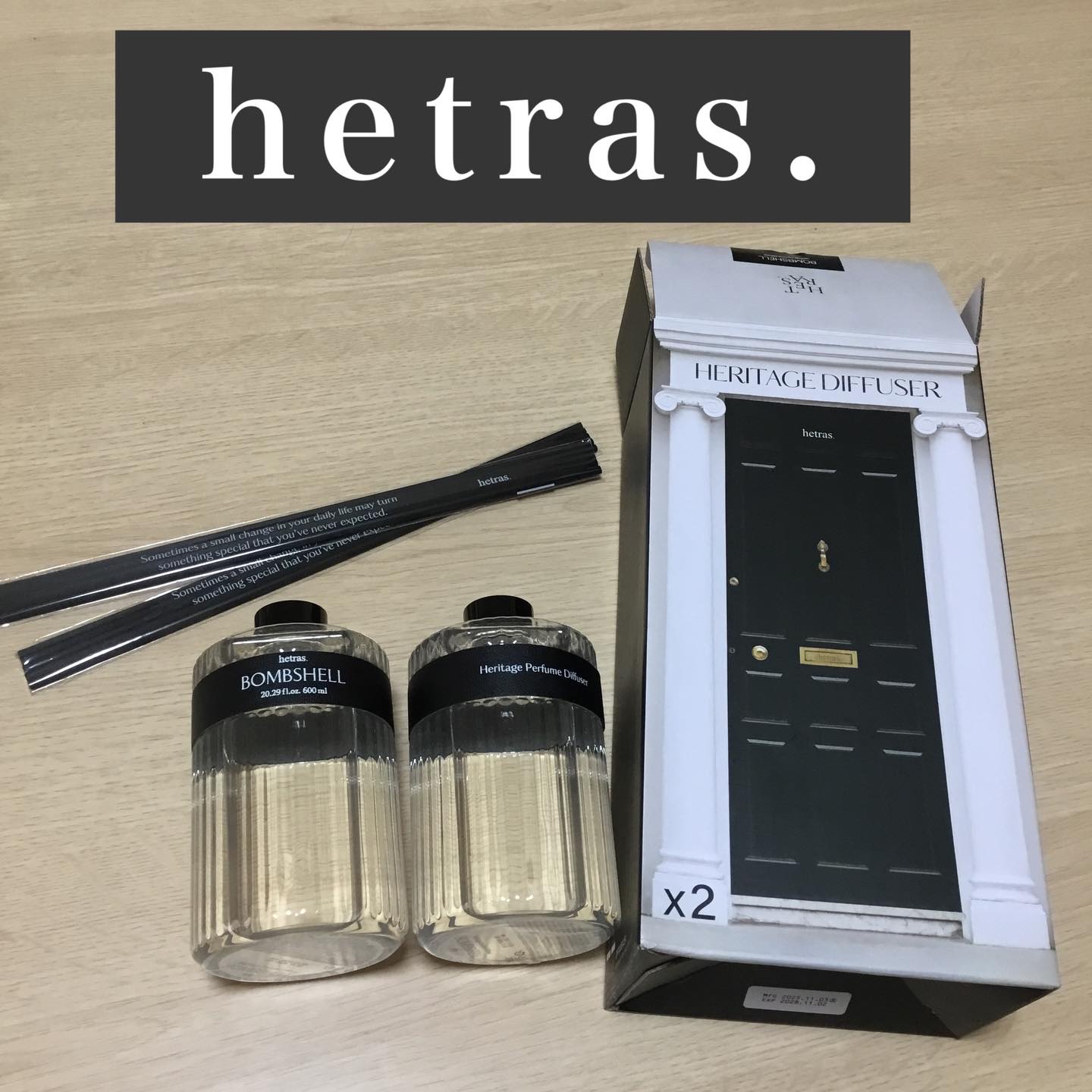 ヘリテージディフューザー/hetras/ルームフレグランスを使ったクチコミ（1枚目）
