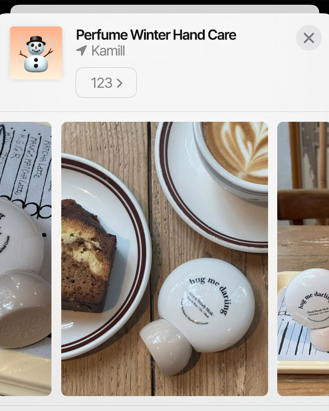 パフューマリー ハンド＆ネイルクリーム ハグミーダーリン 50ml/カミール/ハンドクリームを使ったクチコミ（1枚目）