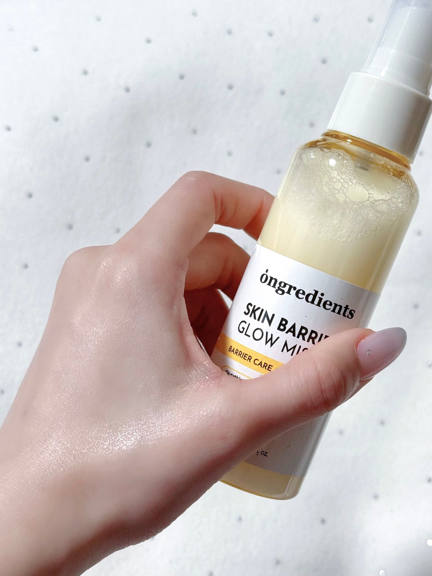 オングリディエンツ スキンバリアグローミスト/Ongredients/ミスト状化粧水を使ったクチコミ(2枚目)
