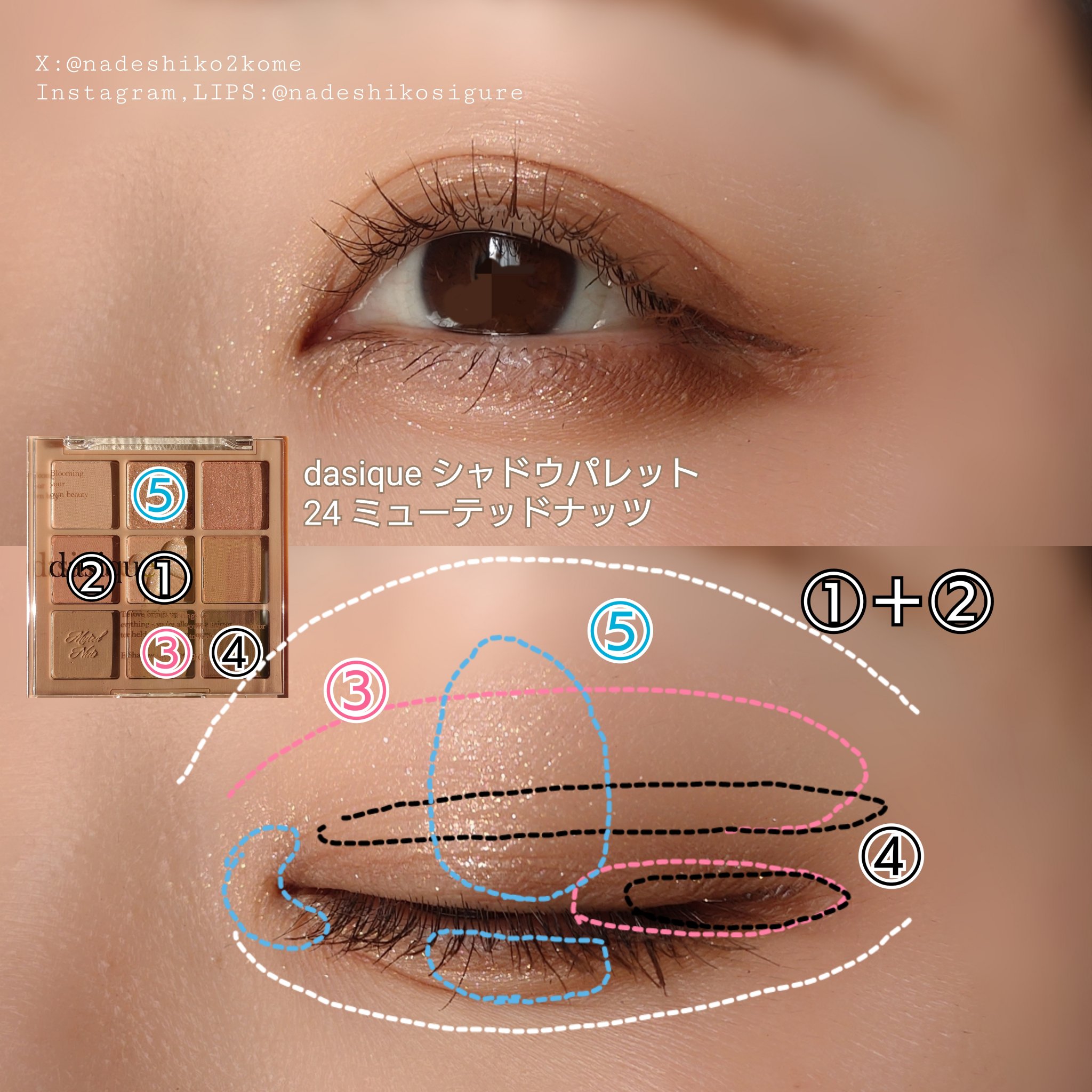シャドウパレット/dasique/アイシャドウパレットを使ったクチコミ（1枚目）