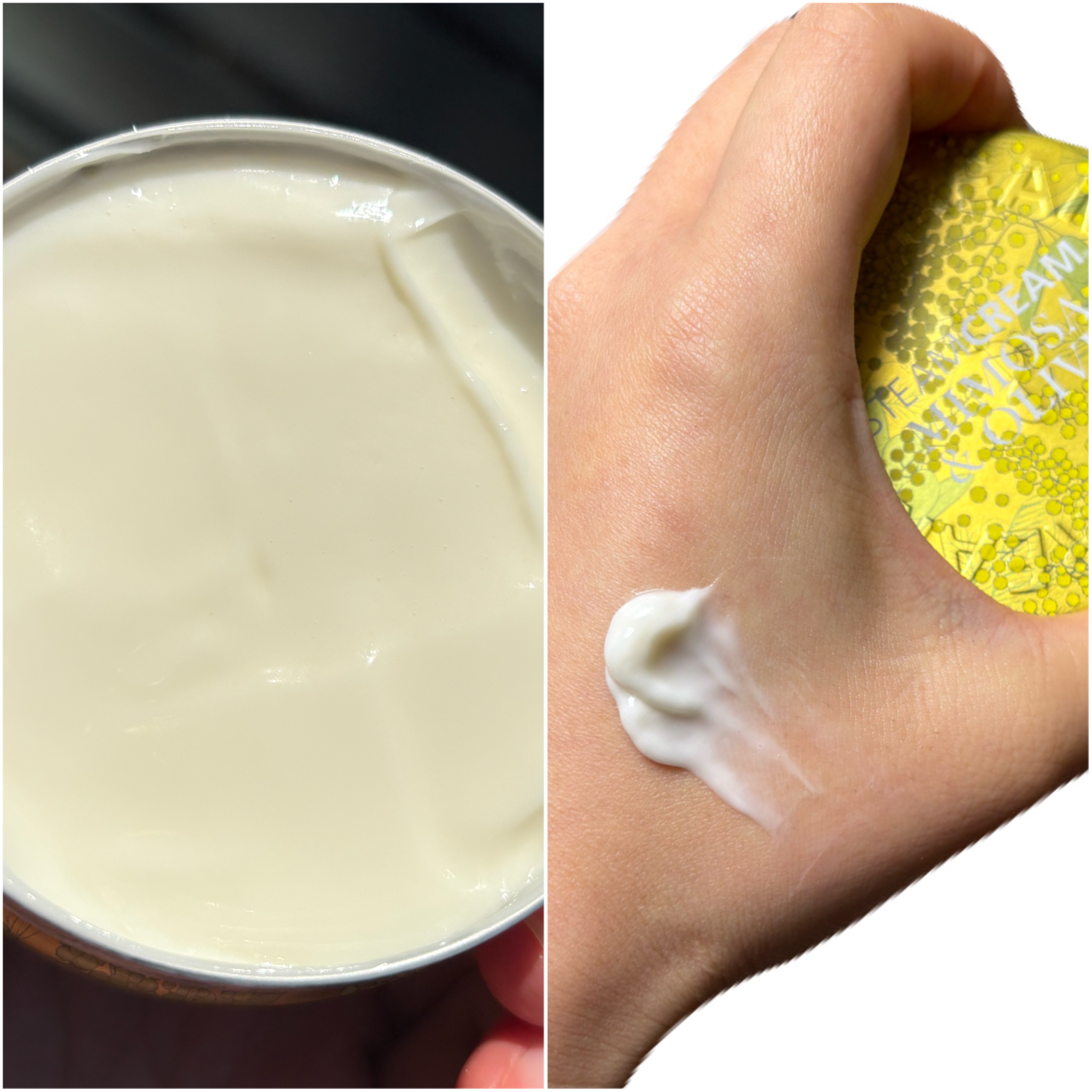 スチームクリーム ミモザ&オリーブ/STEAMCREAM/ボディクリームを使ったクチコミ（2枚目）