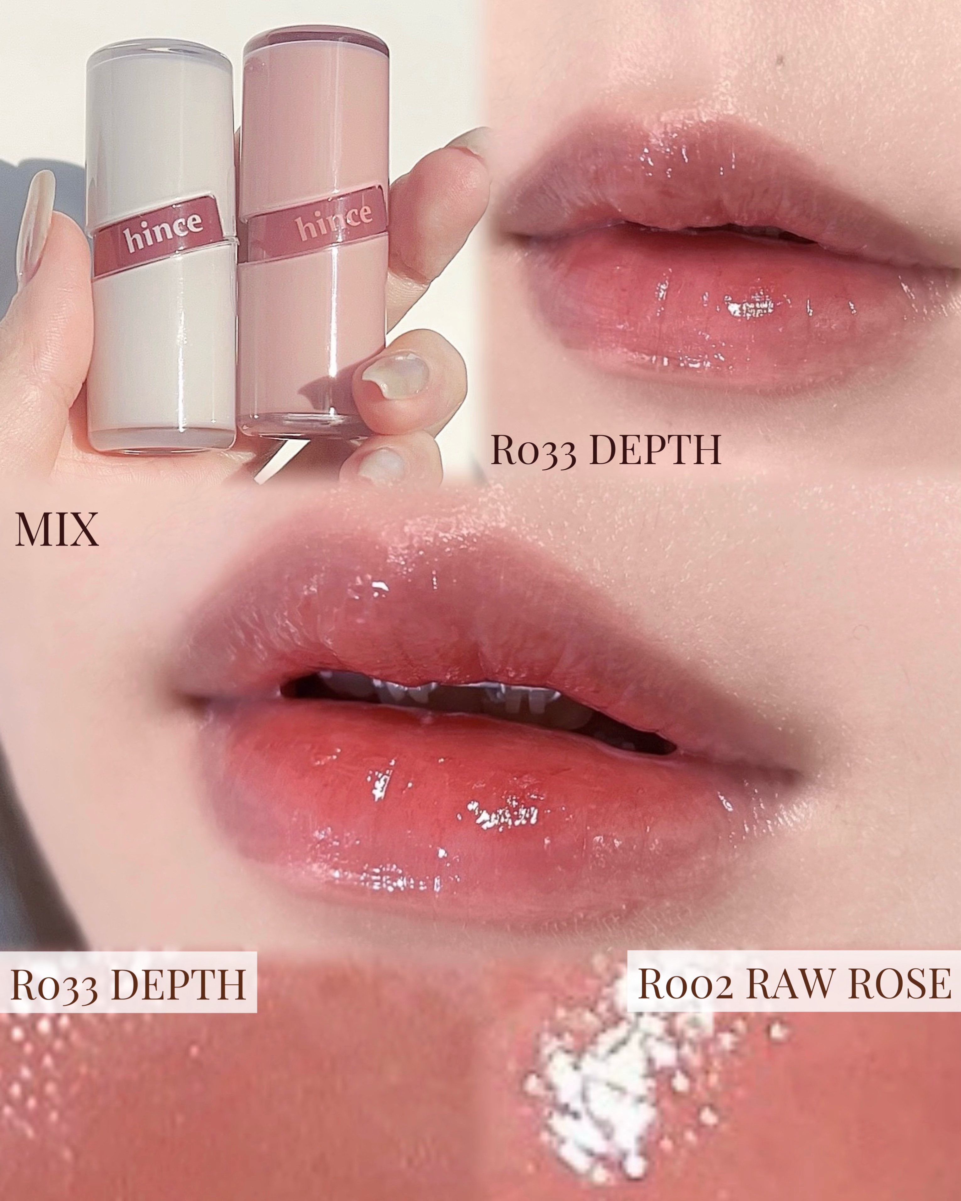 ロウグロウジェルティント/hince/リップティントを使ったクチコミ（3枚目）