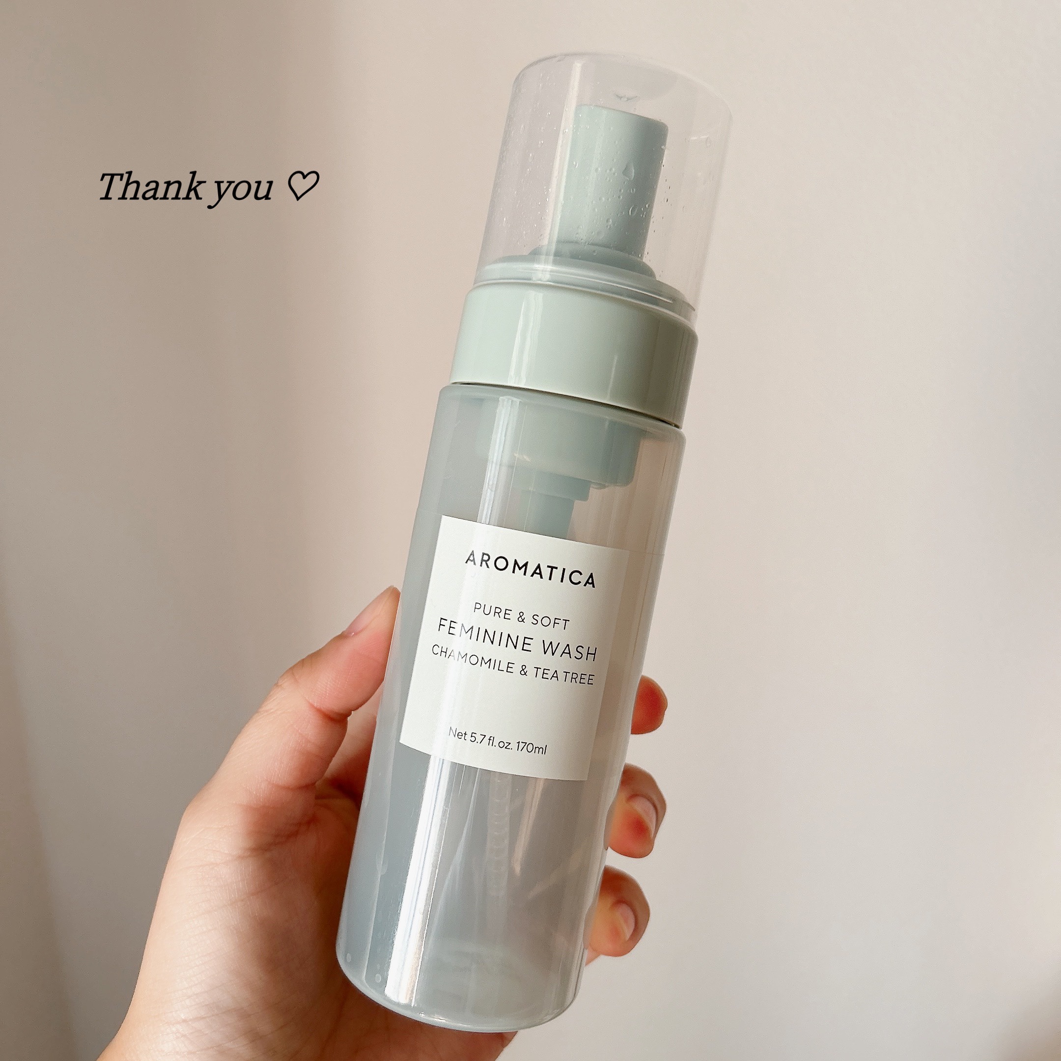 ピュア＆ソフトデリケートゾーンソープカモミール＆ティーツリー/AROMATICA/デリケートゾーンケアを使ったクチコミ（1枚目）