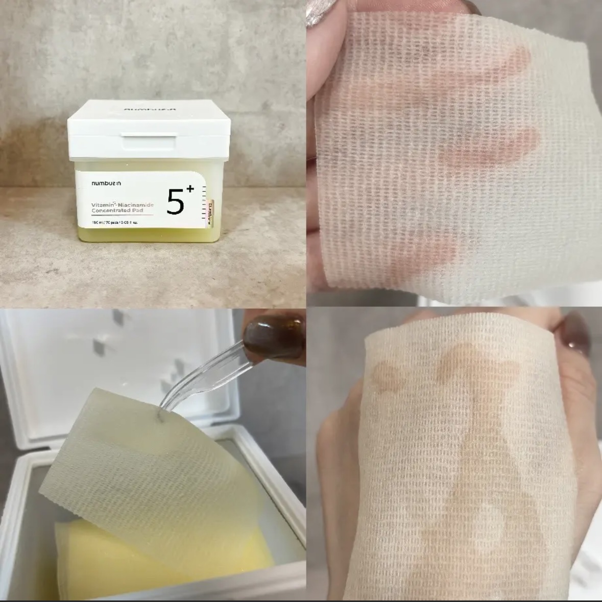 1番 シカ丸ごと水分整肌パッド/numbuzin/トナーパッドを使ったクチコミ（3枚目）