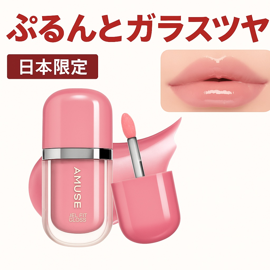 ジェルフィットグロス/AMUSE/リップグロスを使ったクチコミ（1枚目）