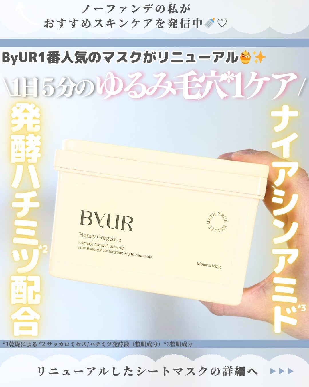 バイユア プランプハニー デイリーアクアセラムマスク/ByUR/シートマスク・パックを使ったクチコミ(1枚目)