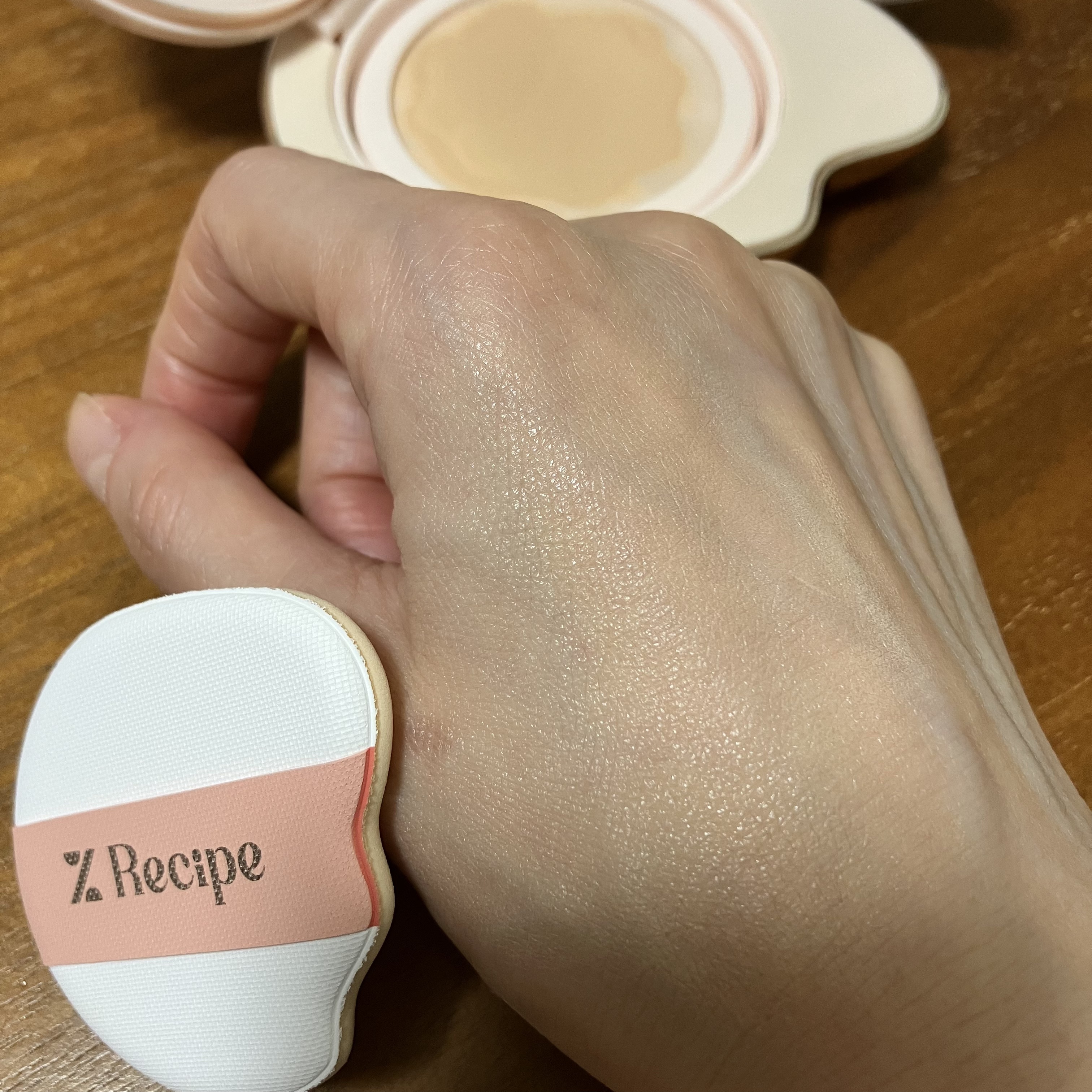 Xファイン サテンウェア メッシュクッション/%Recipe/クッションファンデーションを使ったクチコミ（3枚目）