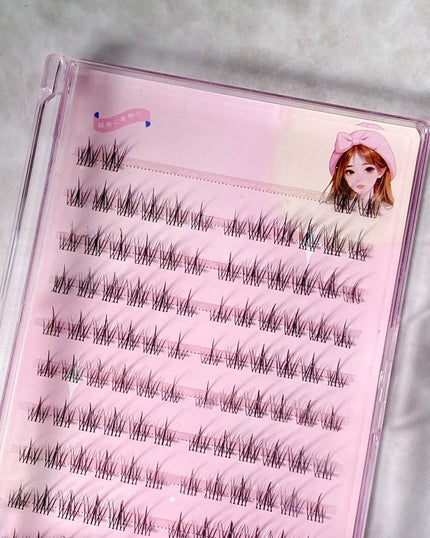 蜜のレンズ I-SHA Rebornのクチコミ「蜜のレンズの新しいカラコン届いたからメイク💎
SHEINのつけま安いのにグルー付きやし優秀す.....」(3枚目)