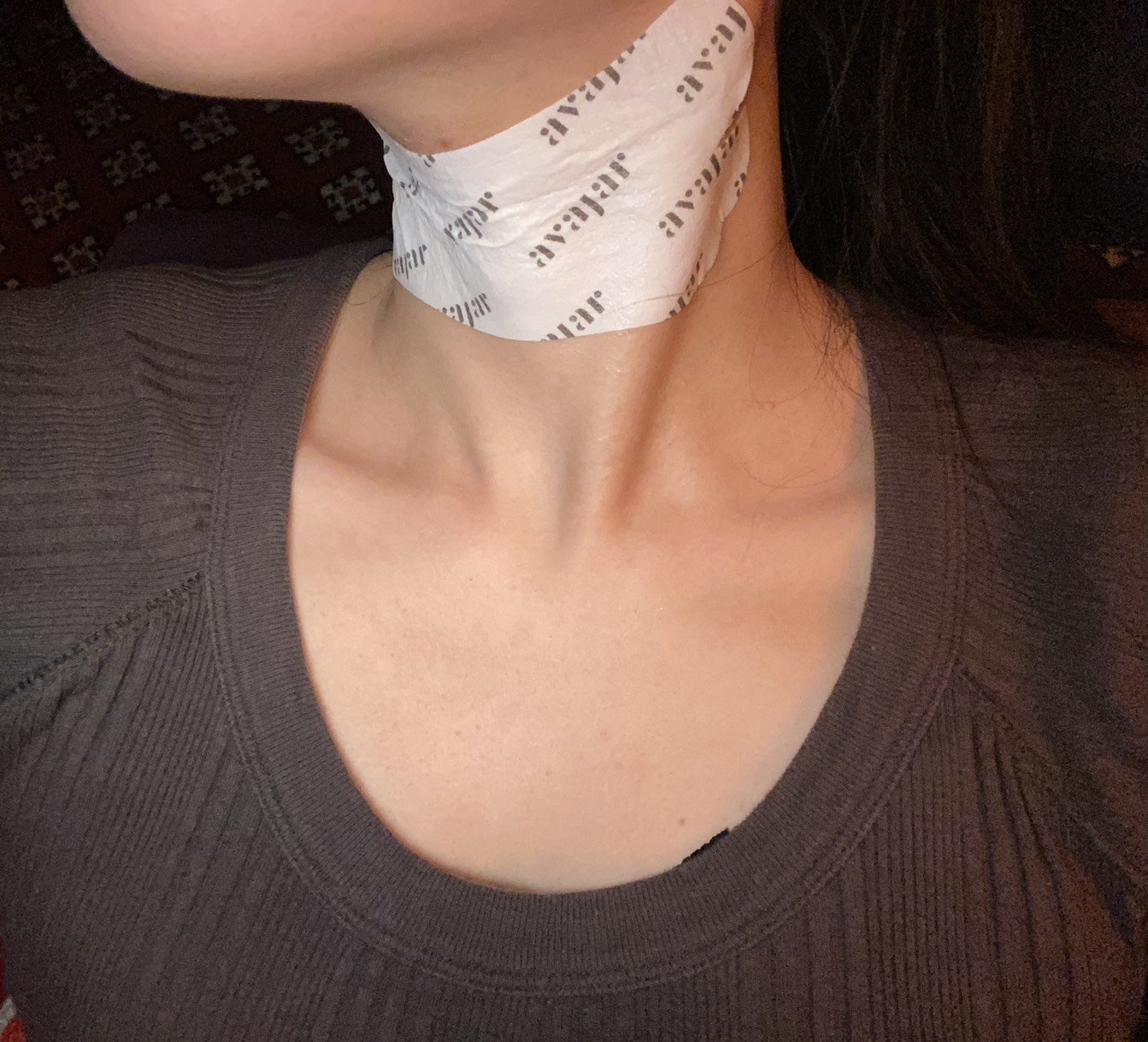 リジュビネイティングネックリンクルコントロールマスク/avajar/ネック・デコルテケアを使ったクチコミ（1枚目）