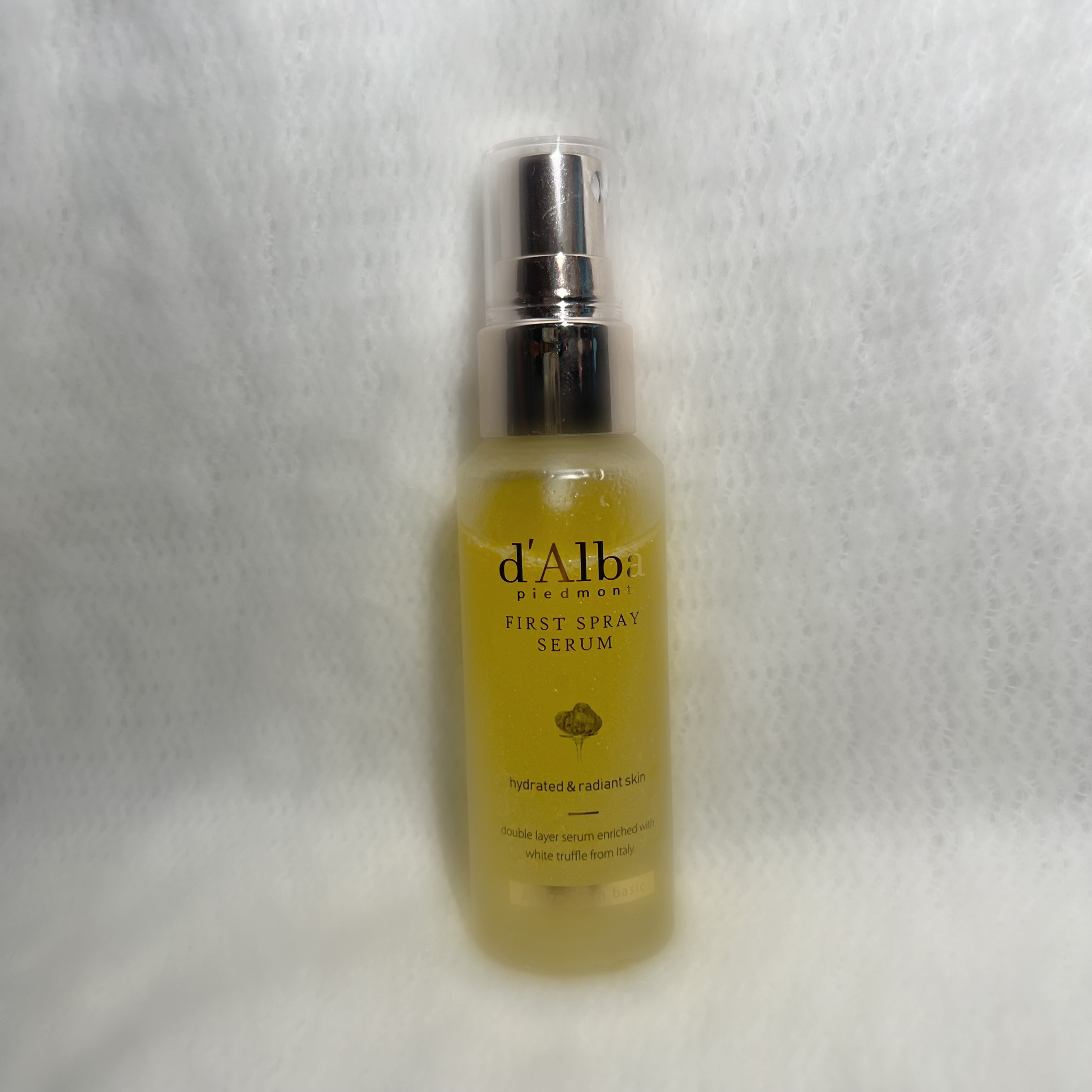 ダルバ ホワイトトリュフファーストスプレーセラム/ダルバ/ミスト状化粧水を使ったクチコミ（1枚目）