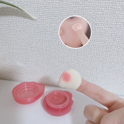 バーミーパフポットリップアンドチーク/%Recipe/ジェル・クリームチークを使ったクチコミ(5枚目)