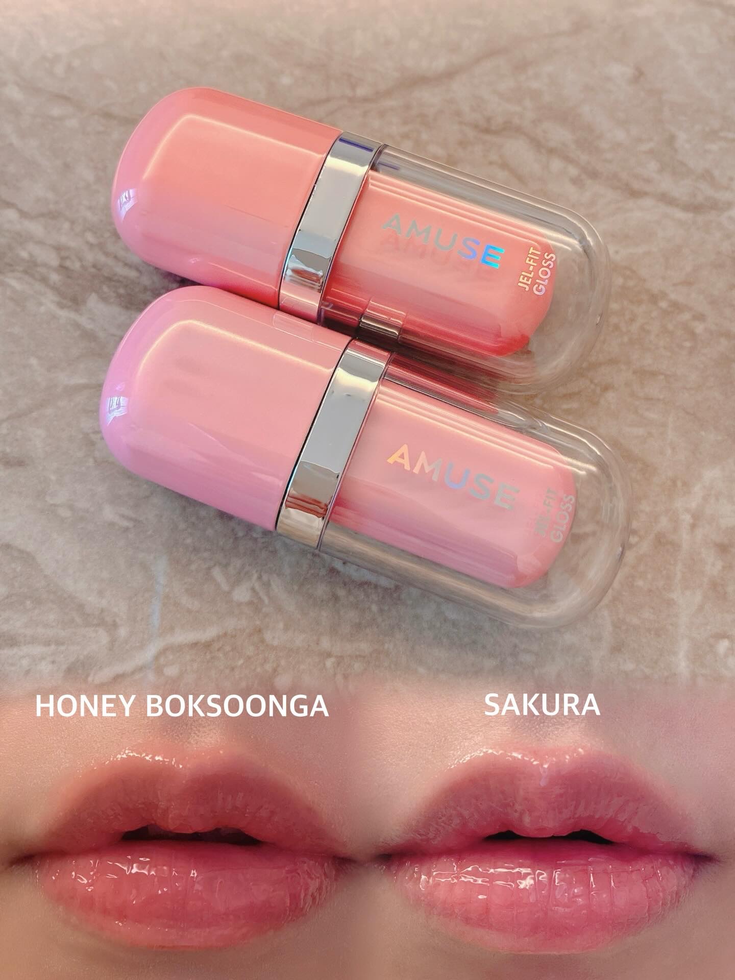 ジェルフィットグロス/AMUSE/リップグロスを使ったクチコミ（2枚目）