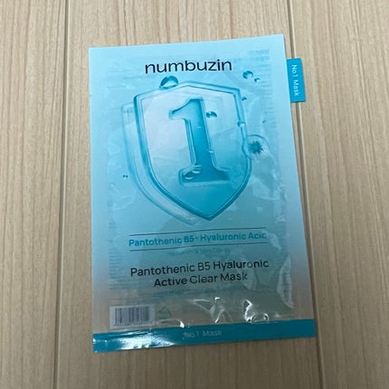 ナンバーズイン 1番 ヒアルロニックパントテン酸ガーゼマスク/numbuzin/シートマスク・パックを使ったクチコミ(1枚目)