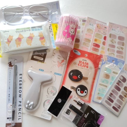 貼るジェルネイル/セリア/ネイルシールを使ったクチコミ(2枚目)