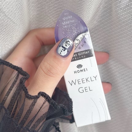 HOMEI ウィークリージェル/HOMEI/ジェルネイルを使ったクチコミ(4枚目)
