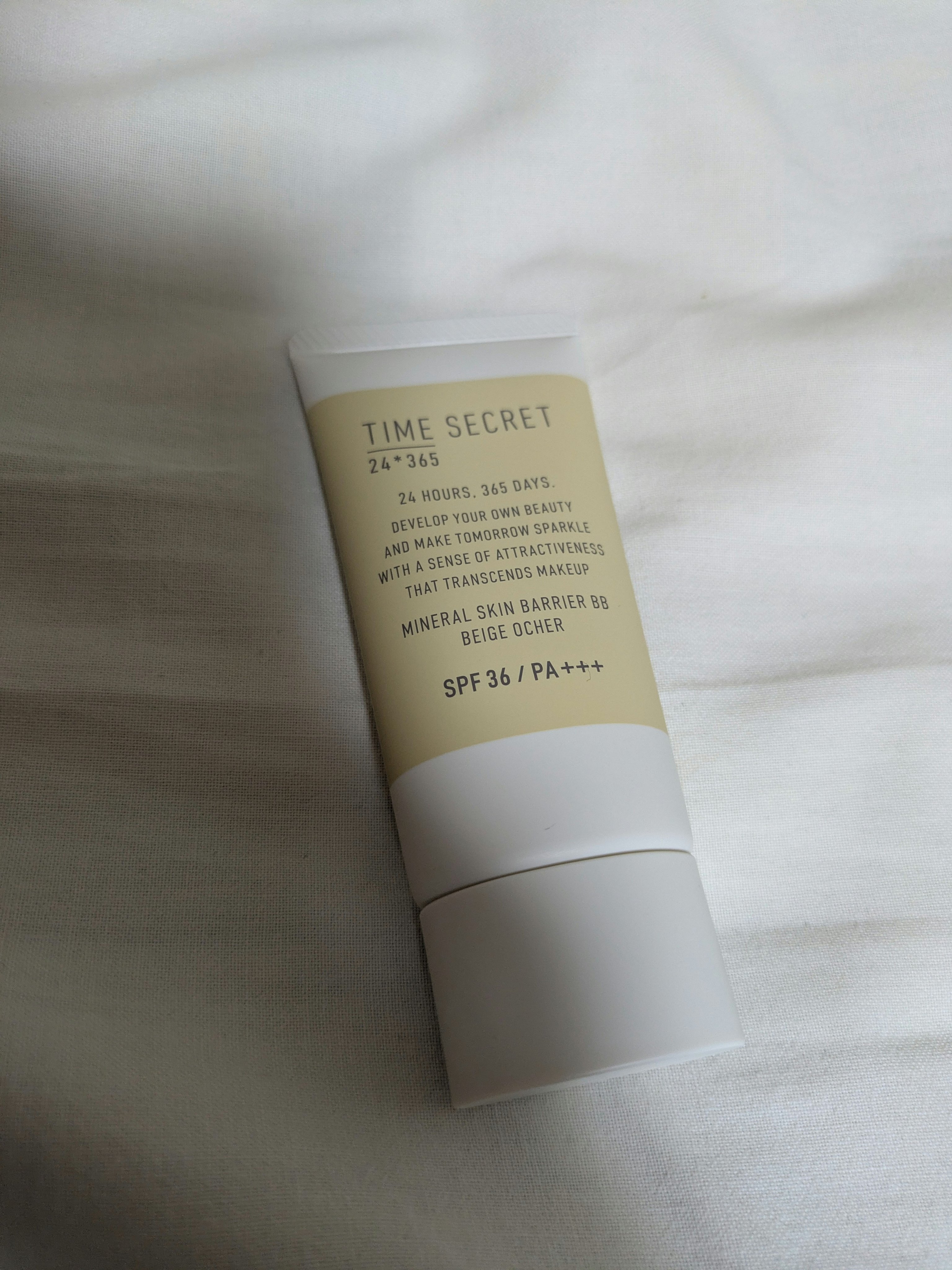 タイムシークレット ミネラル 薬用スキンバリア BBベース    ベージュオークル/TIME SECRET/BBクリームを使ったクチコミ（1枚目）
