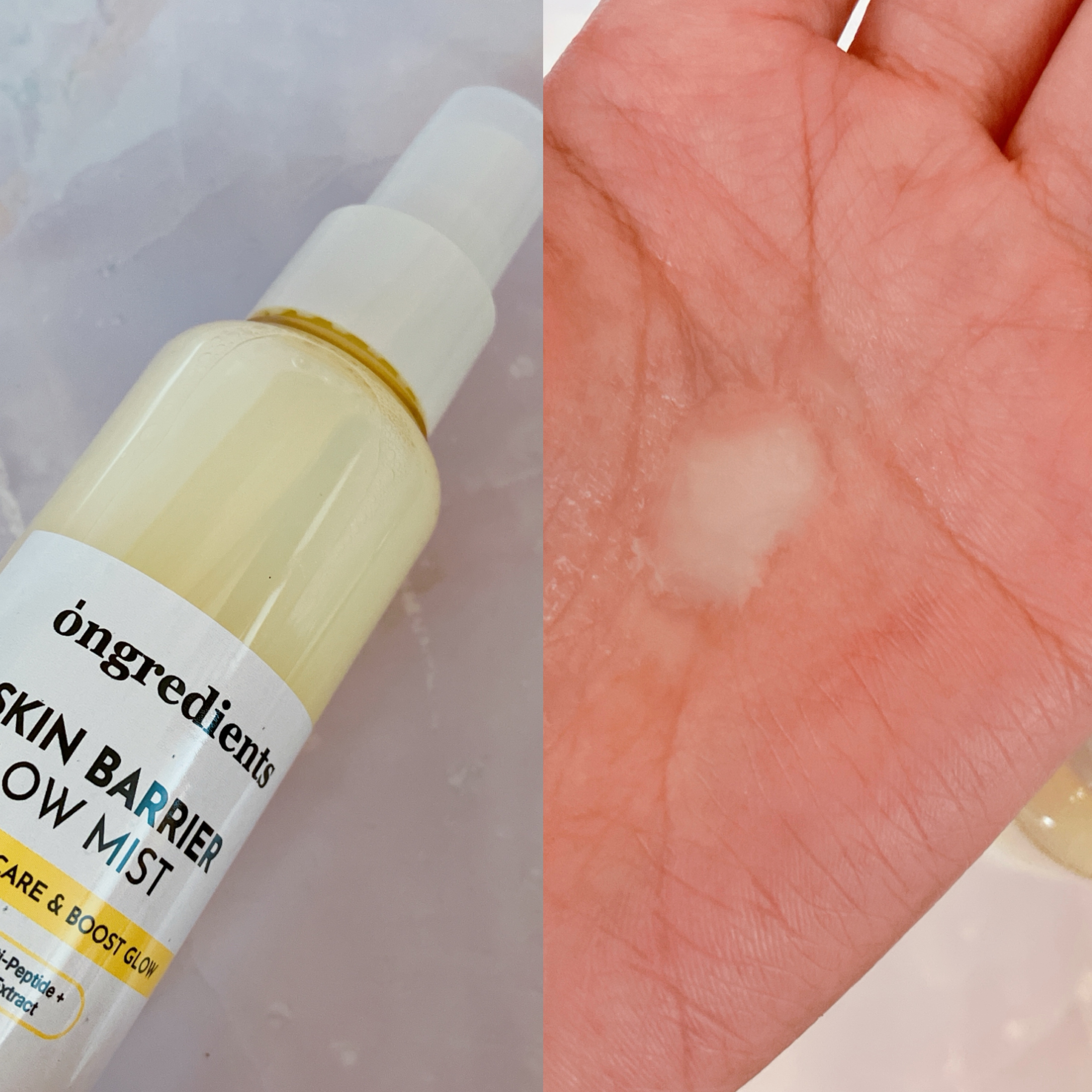 オングリディエンツ スキンバリアグローミスト/Ongredients/ミスト状化粧水を使ったクチコミ（2枚目）