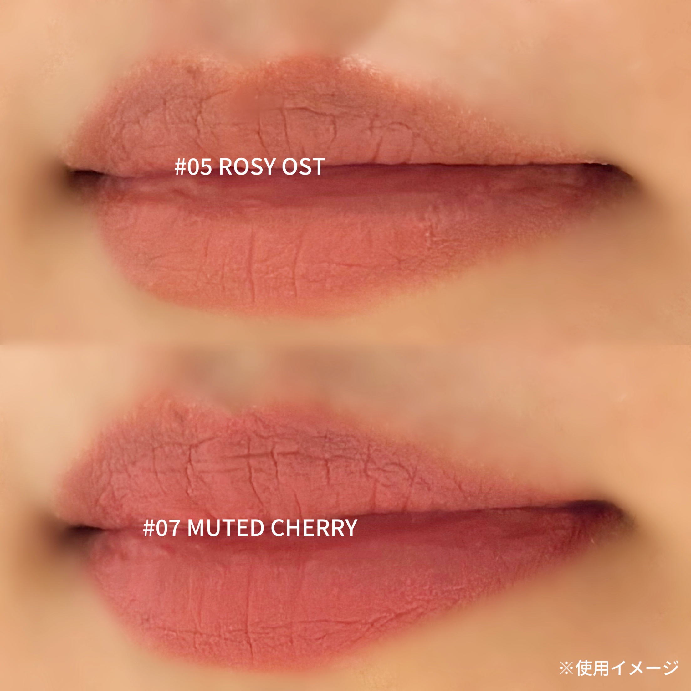 スウェイリップベルベット #05 ロージーオート/too cool for school/リップティントを使ったクチコミ（3枚目）