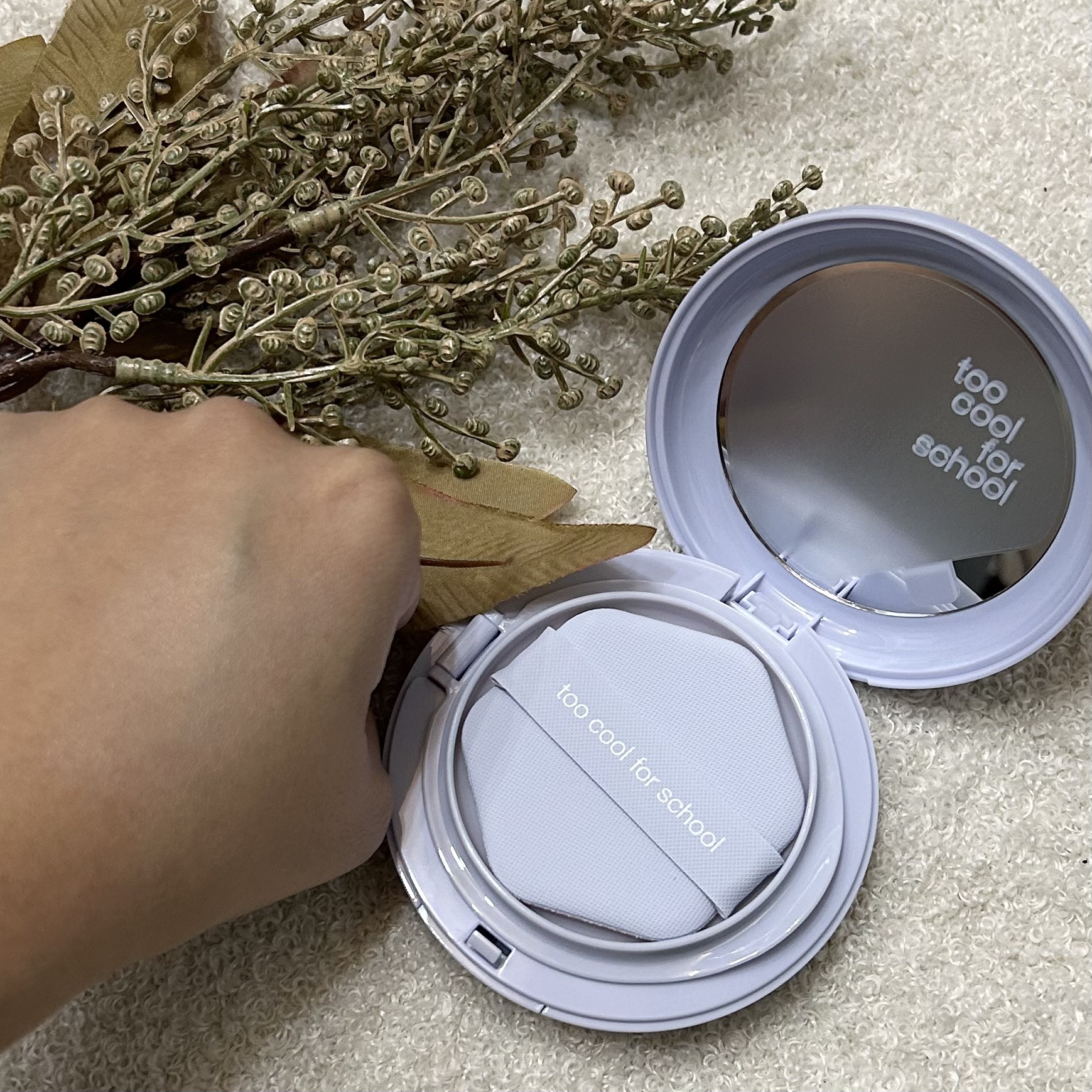 エアーフィットクッション/too cool for school/クッションファンデーションを使ったクチコミ（3枚目）