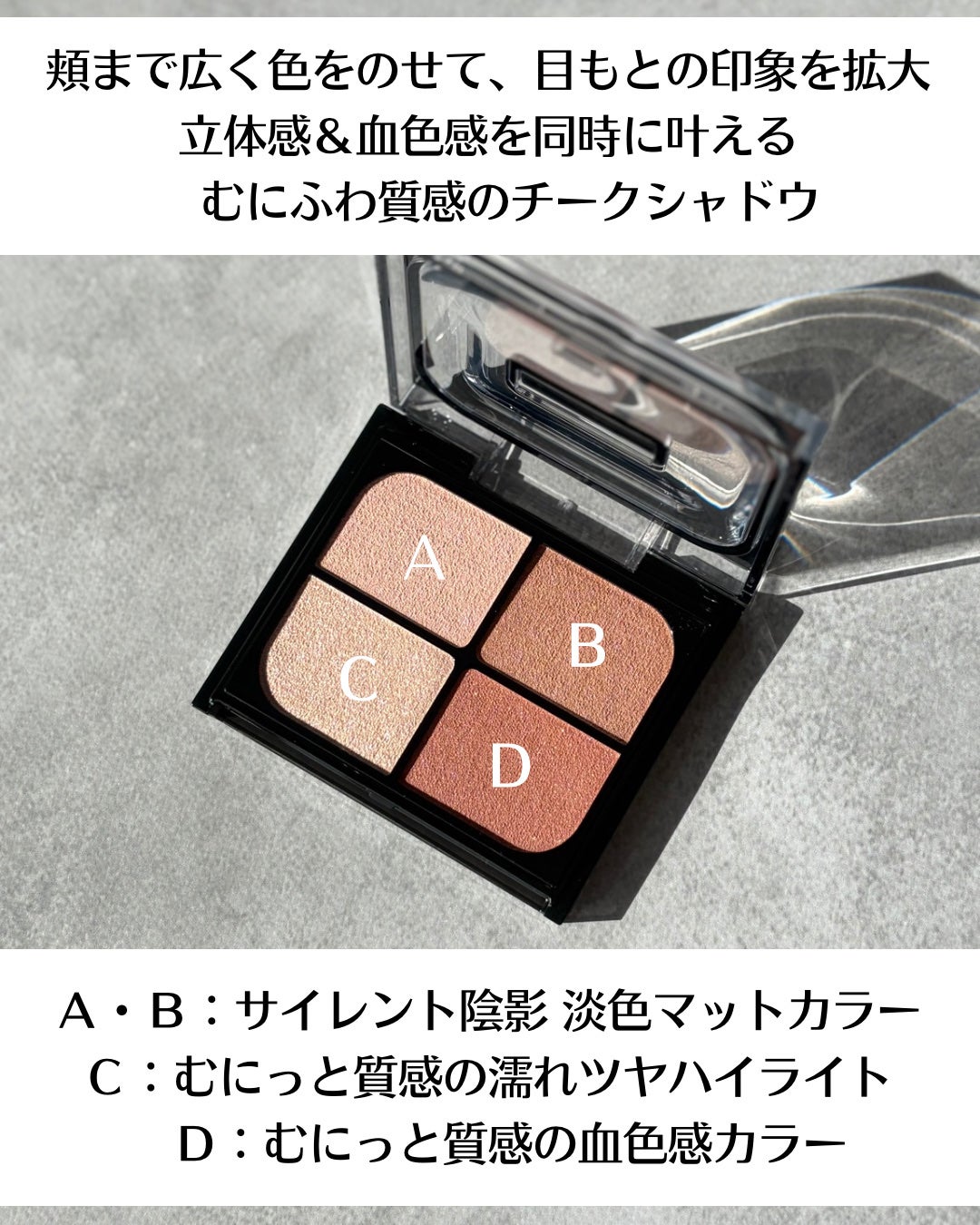 バウンシーチークシャドウ/KATE/マルチパレットを使ったクチコミ(3枚目)