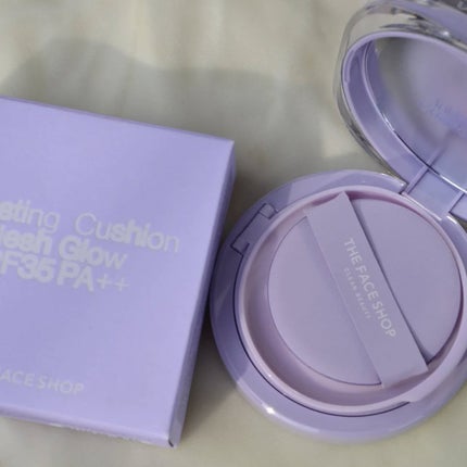 インクラスティングクッションメッシュグロウ/THE FACE SHOP/クッションファンデーションを使ったクチコミ(2枚目)