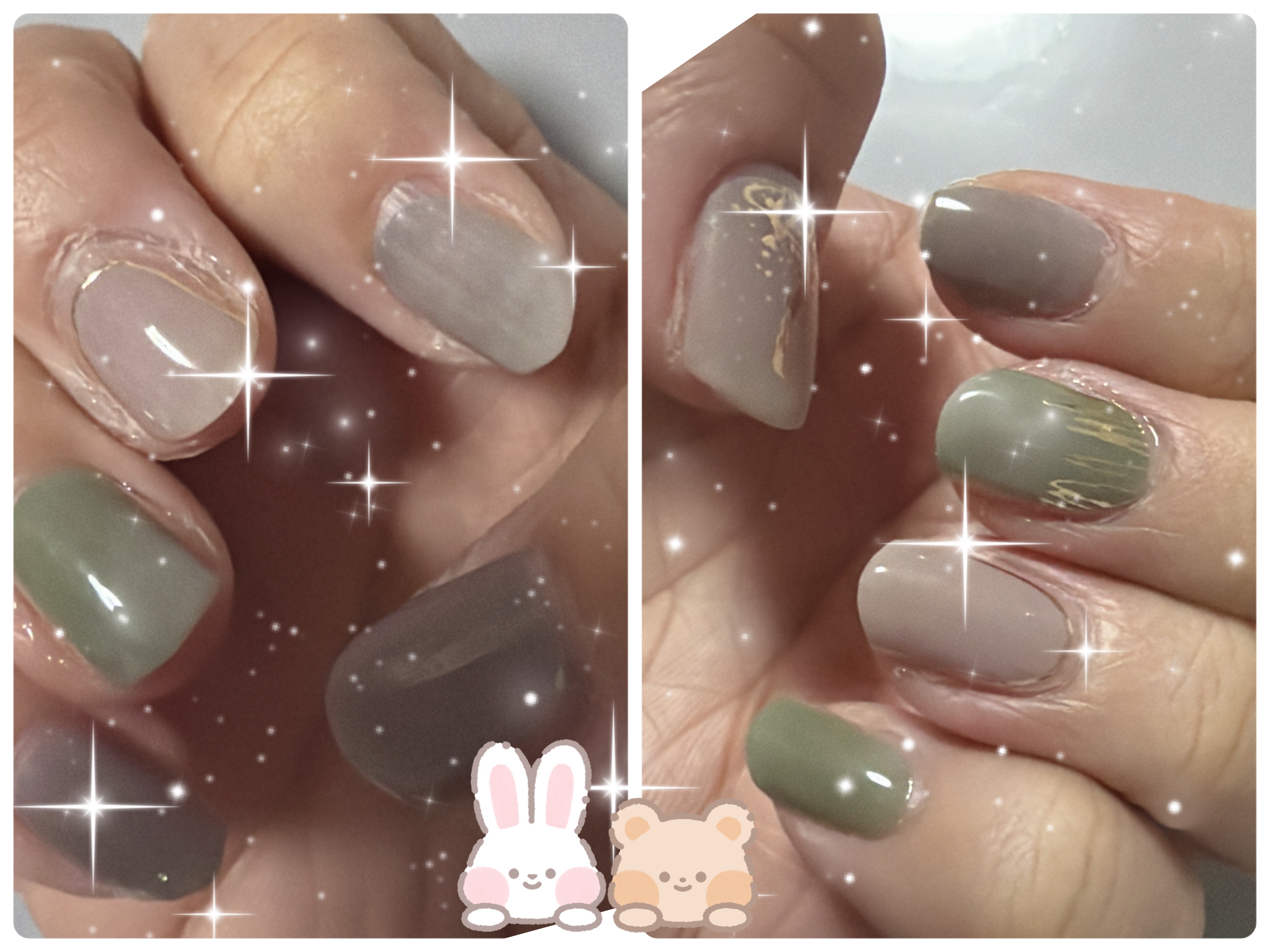 ジェルネイルシール/キャンドゥ/ネイルシールを使ったクチコミ（1枚目）