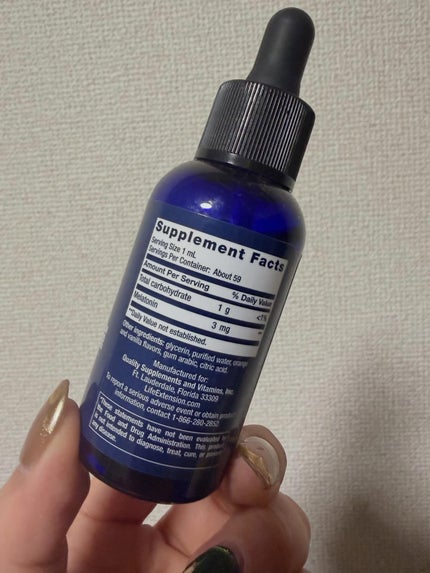 Liquid Melatonin /Life Extension/健康サプリメントを使ったクチコミ(3枚目)