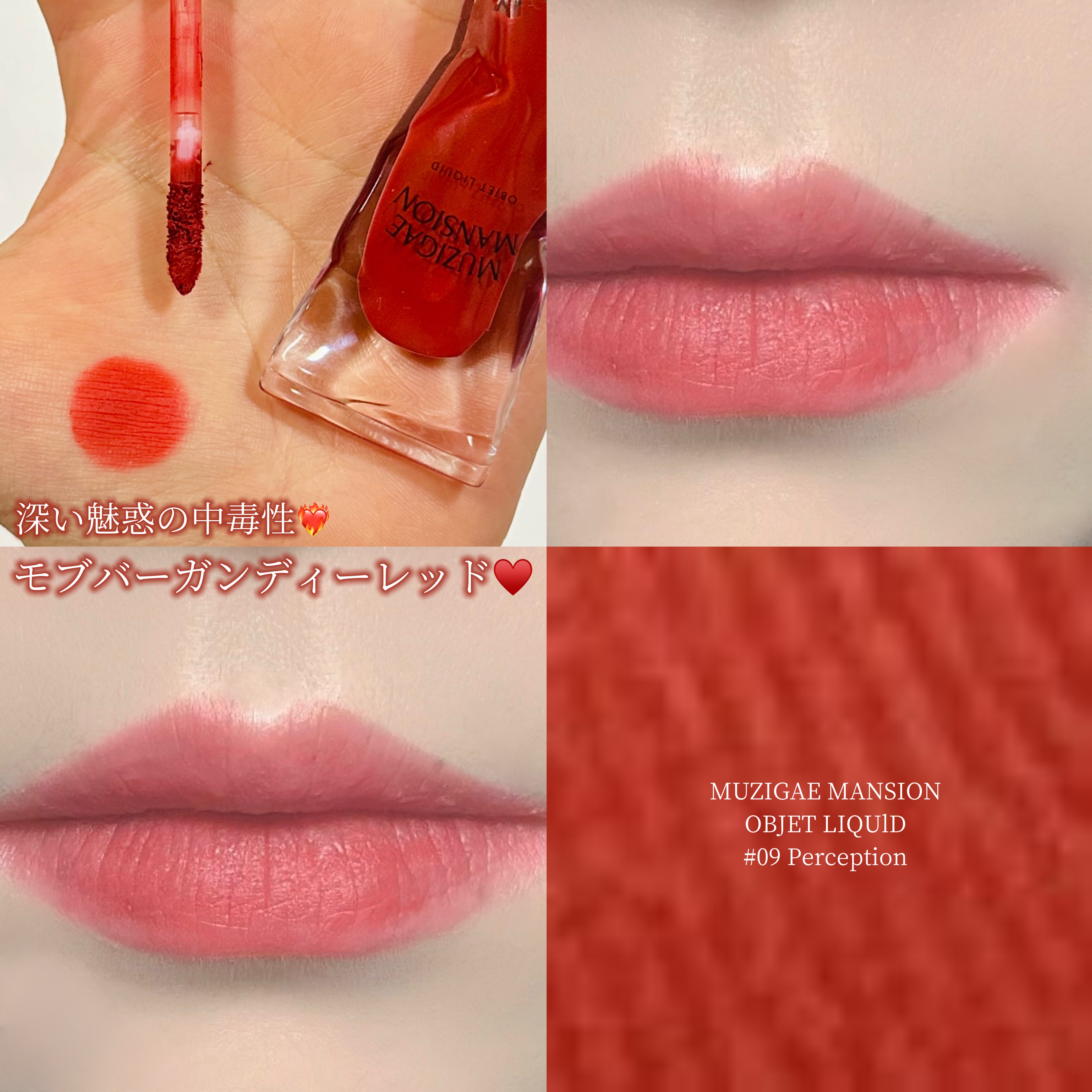 \深い魅惑のバーガンディー♥️/

────────────
☁️MUZIGAE MANSION  🛒OBJET LIQUlD
📍009.Perception  
────────────


抜け出せない深い魅惑の中毒性を持つ
モブバ