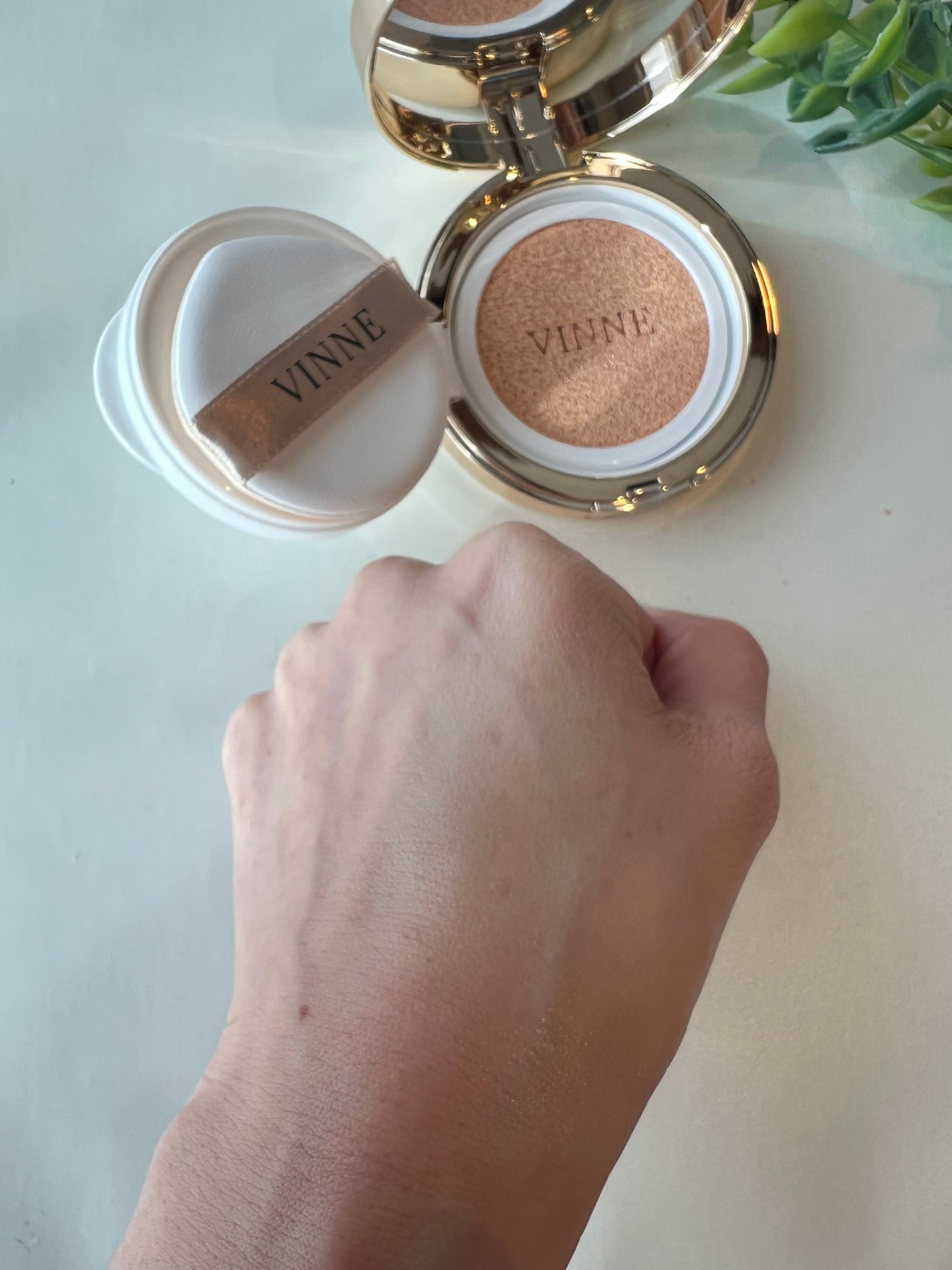 プレステージグロウスキンフィットクッション/VINNE /クッションファンデーションを使ったクチコミ(4枚目)