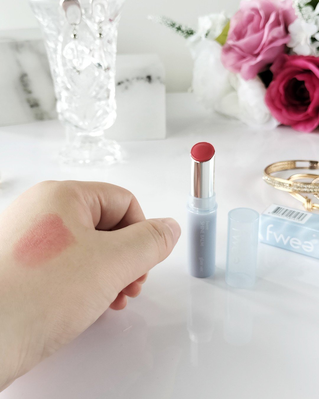 フィーシャインバームガラス/fwee/口紅を使ったクチコミ（2枚目）