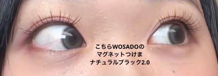 WOSADO マグネット式つけまつ毛 ナチュラルブラック2.0/WOSADO/その他の画像
