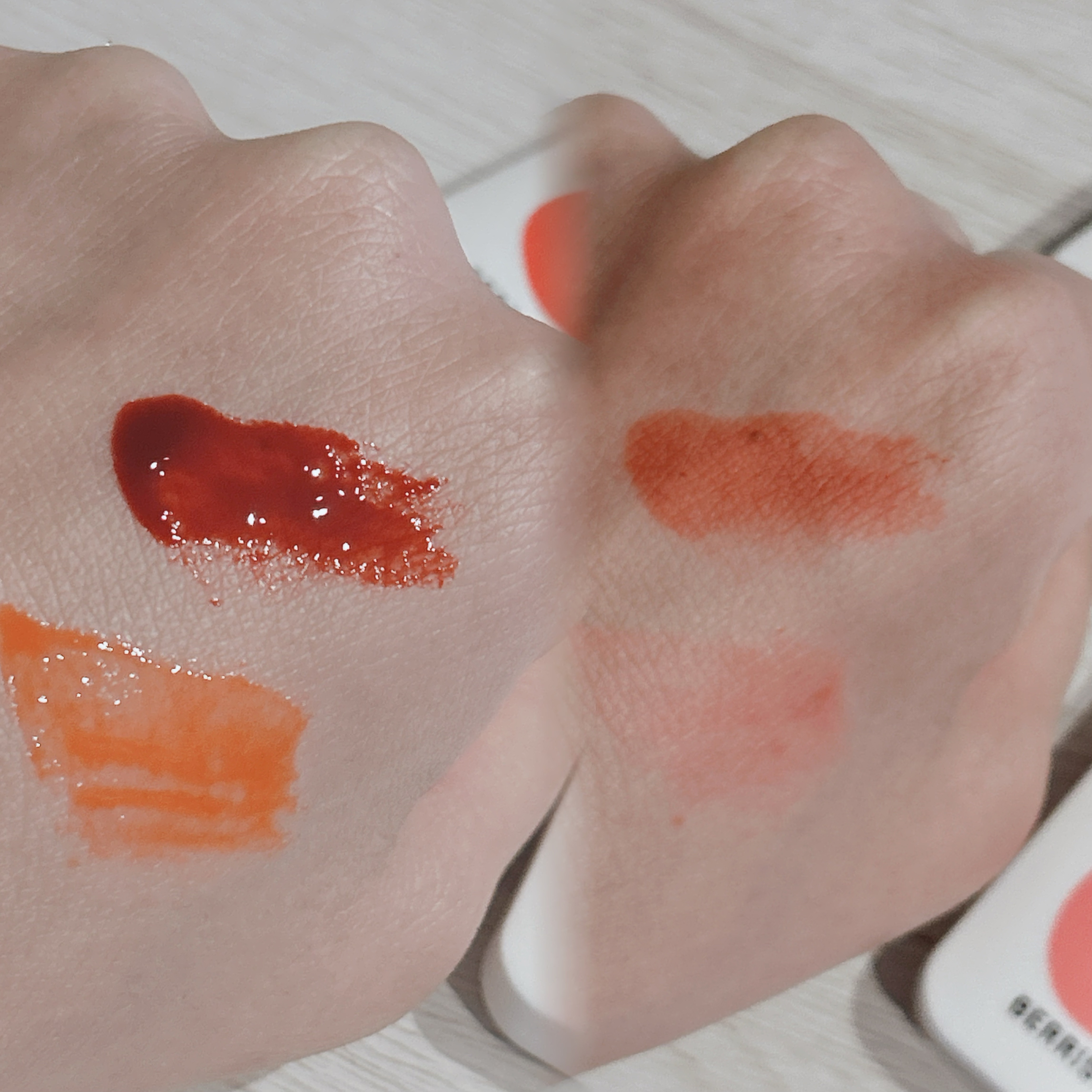 ベリサム マイグラム　リップオイルのクチコミ「

BERRISOM💄💋
リップタトゥーティントパック
01 レッドコア / 04 ベリーピン.....」（2枚目）