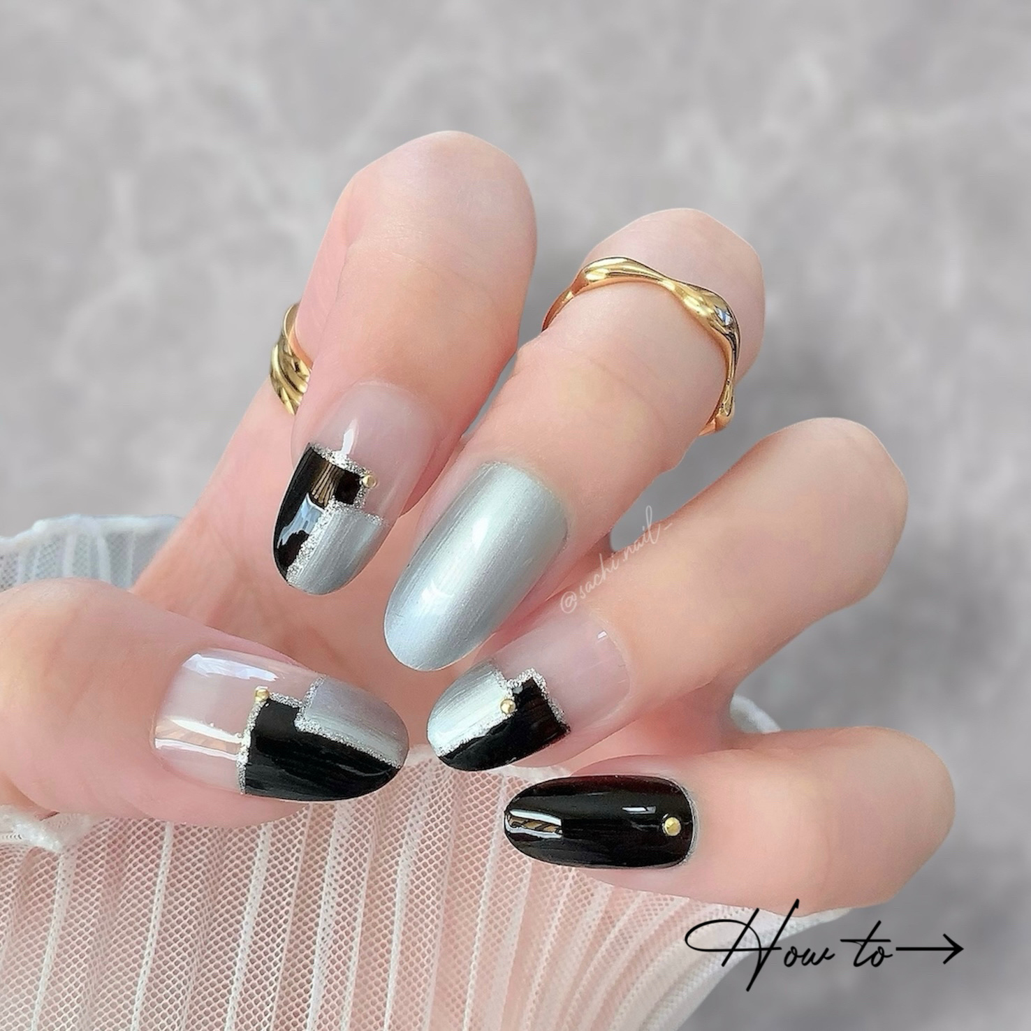 ティップトウネイルポリッシュ 303 Silver Shaker/tiptoe/マニキュアを使ったクチコミ（2枚目）