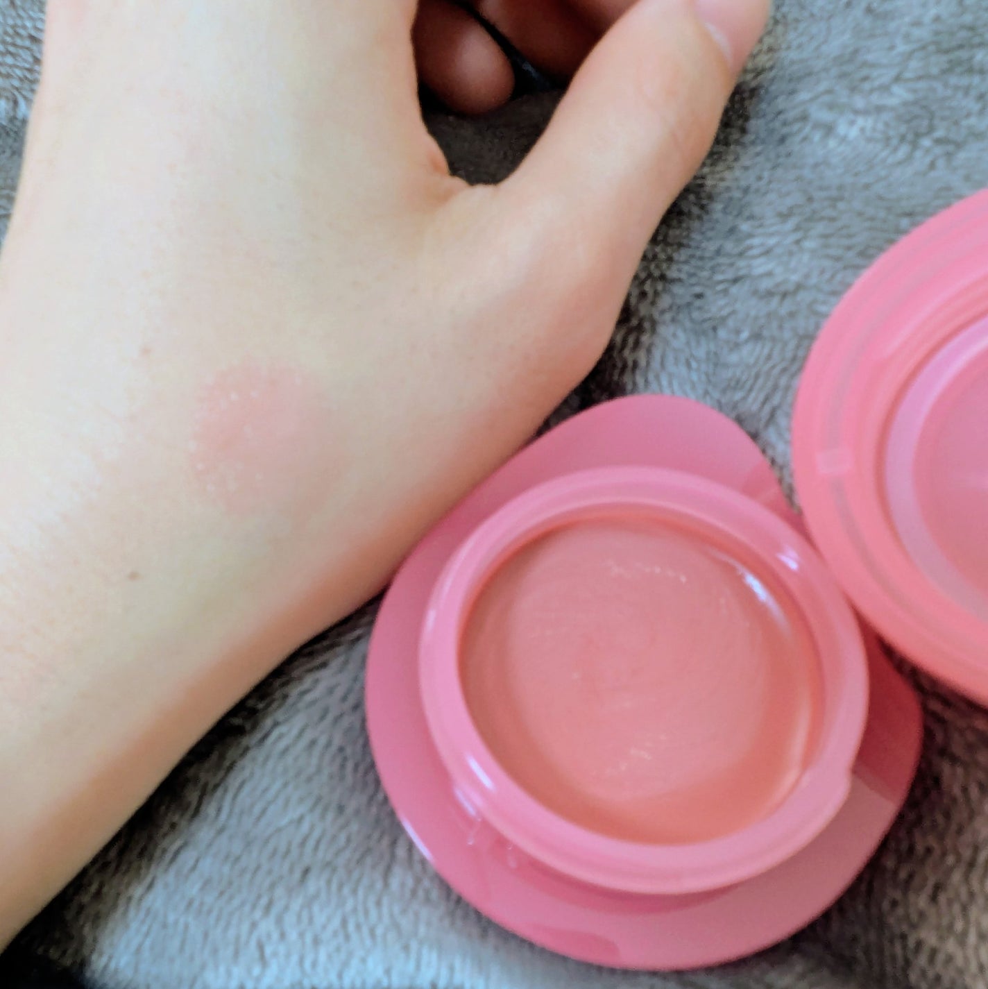 バーミーパフポットリップアンドチーク/%Recipe/ジェル・クリームチークを使ったクチコミ(3枚目)