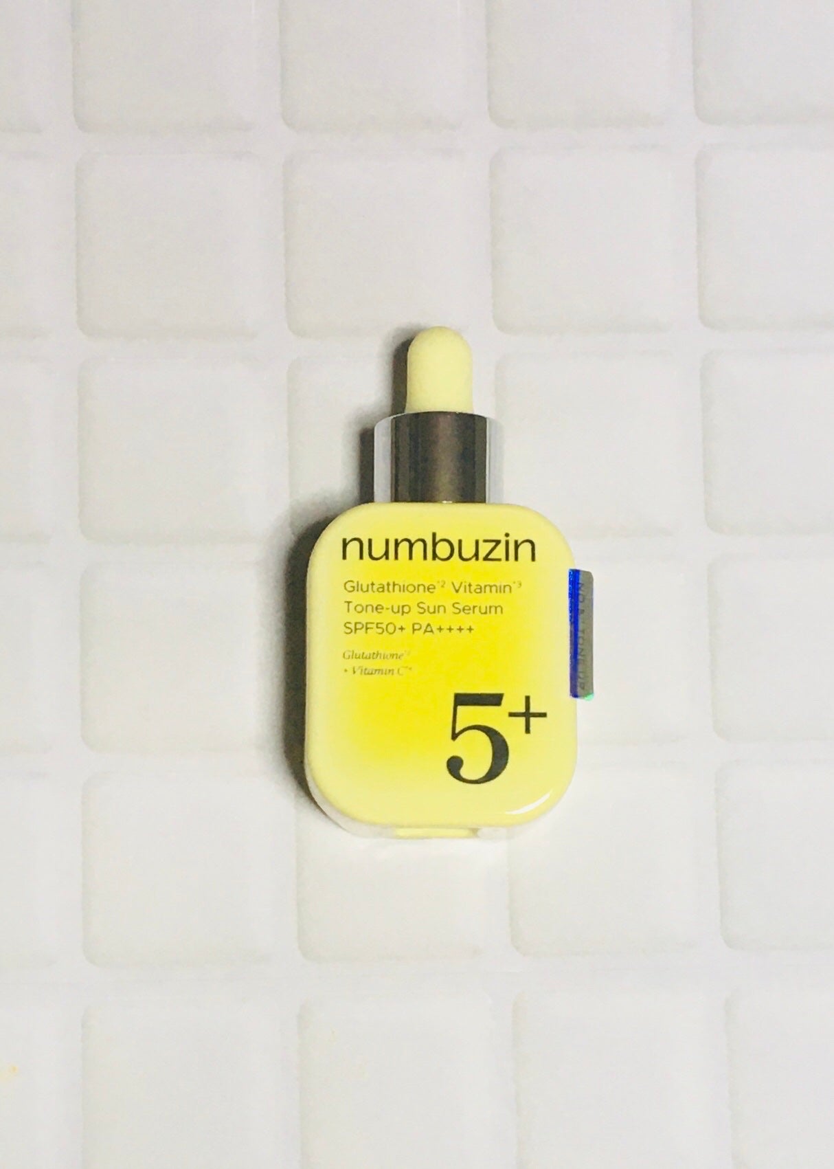 5番 白玉グルタチオンCトーンアップベース SPF50+ PA++++/numbuzin/化粧下地を使ったクチコミ(1枚目)