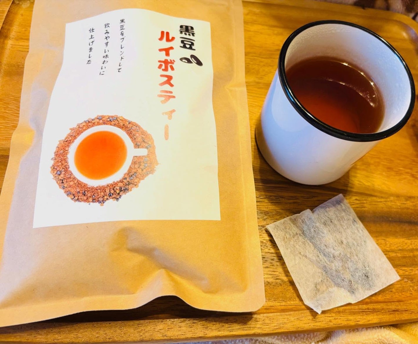 chiekotan on LIPS 「香ばしい黒豆ルイボスティー@iroha.168_tea✨黒豆ル..」(1枚目)