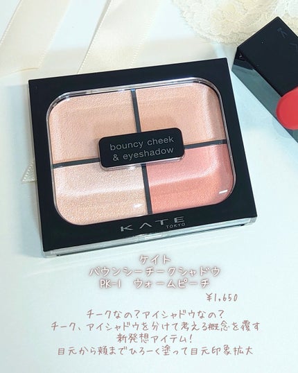 バウンシーチークシャドウ/KATE/マルチパレットを使ったクチコミ(2枚目)