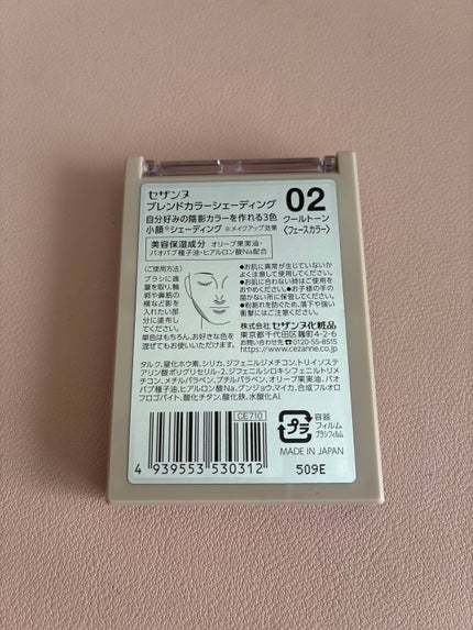 ブレンドカラーシェーディング/CEZANNE/シェーディングを使ったクチコミ(2枚目)