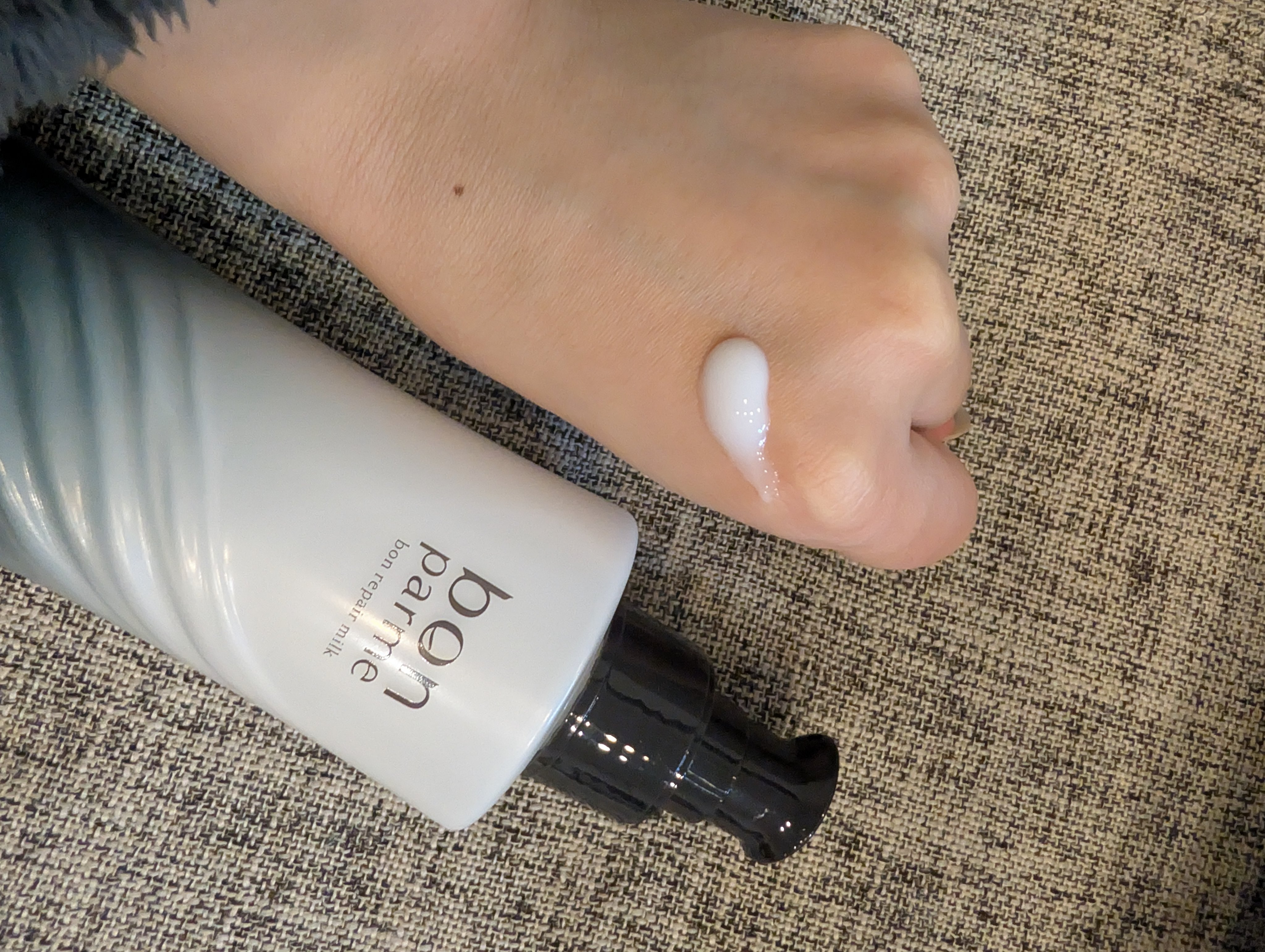 ボンリペアミルク/bonparme/ヘアミルクを使ったクチコミ（3枚目）