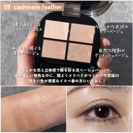 スキンシャドウ デザイニング パレット/DECORTÉ/アイシャドウパレットを使ったクチコミ(3枚目)