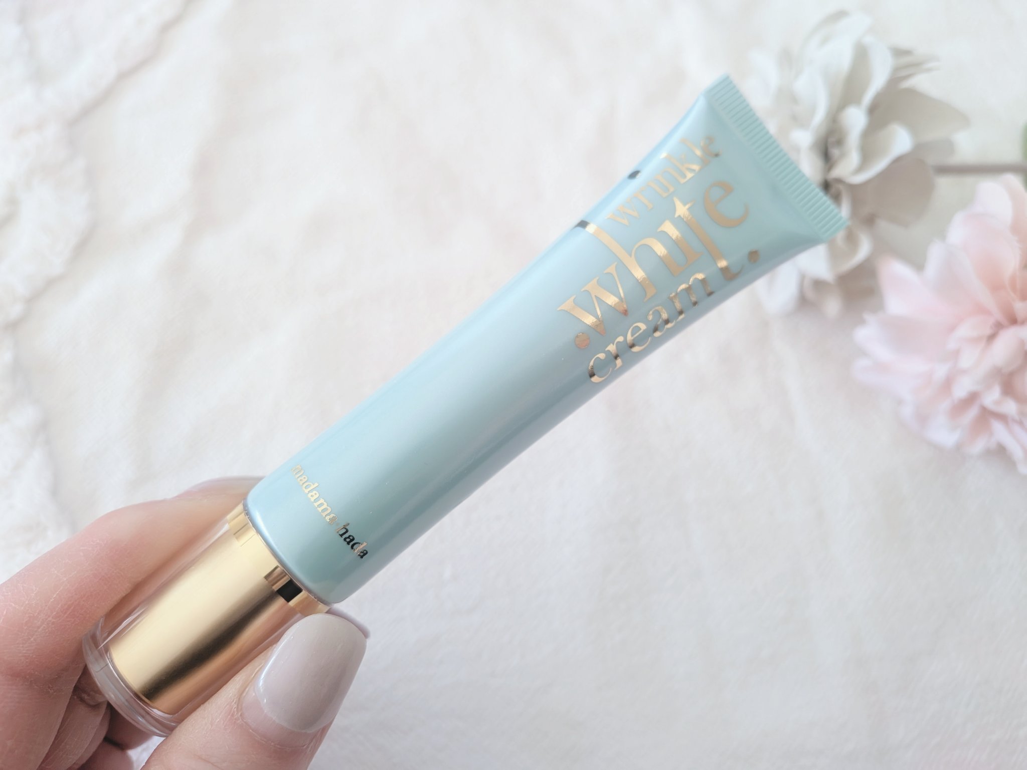 薬用リンクルホワイトクリーム/madama･hada（真珠肌）/フェイスクリームを使ったクチコミ（2枚目）