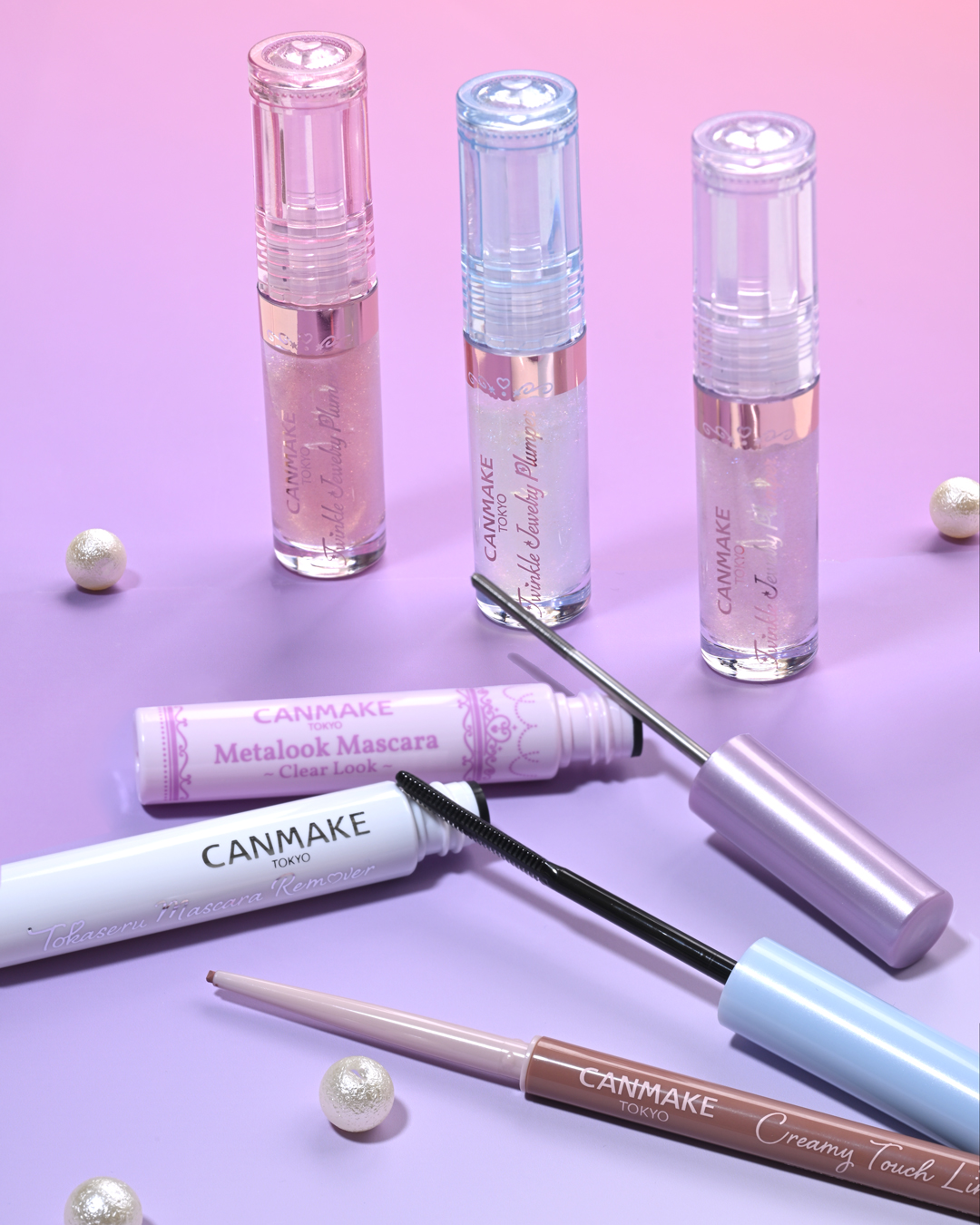 キャンメイク2月新商品のご紹介です♪
気になるアイテムを
コメントで教えてくださいね💗

＜先行＞
繊細パールがキラめく✨
ぷっくり水つや膜プランパー※
#トゥインクルジュエリープランパー

💗01 ト