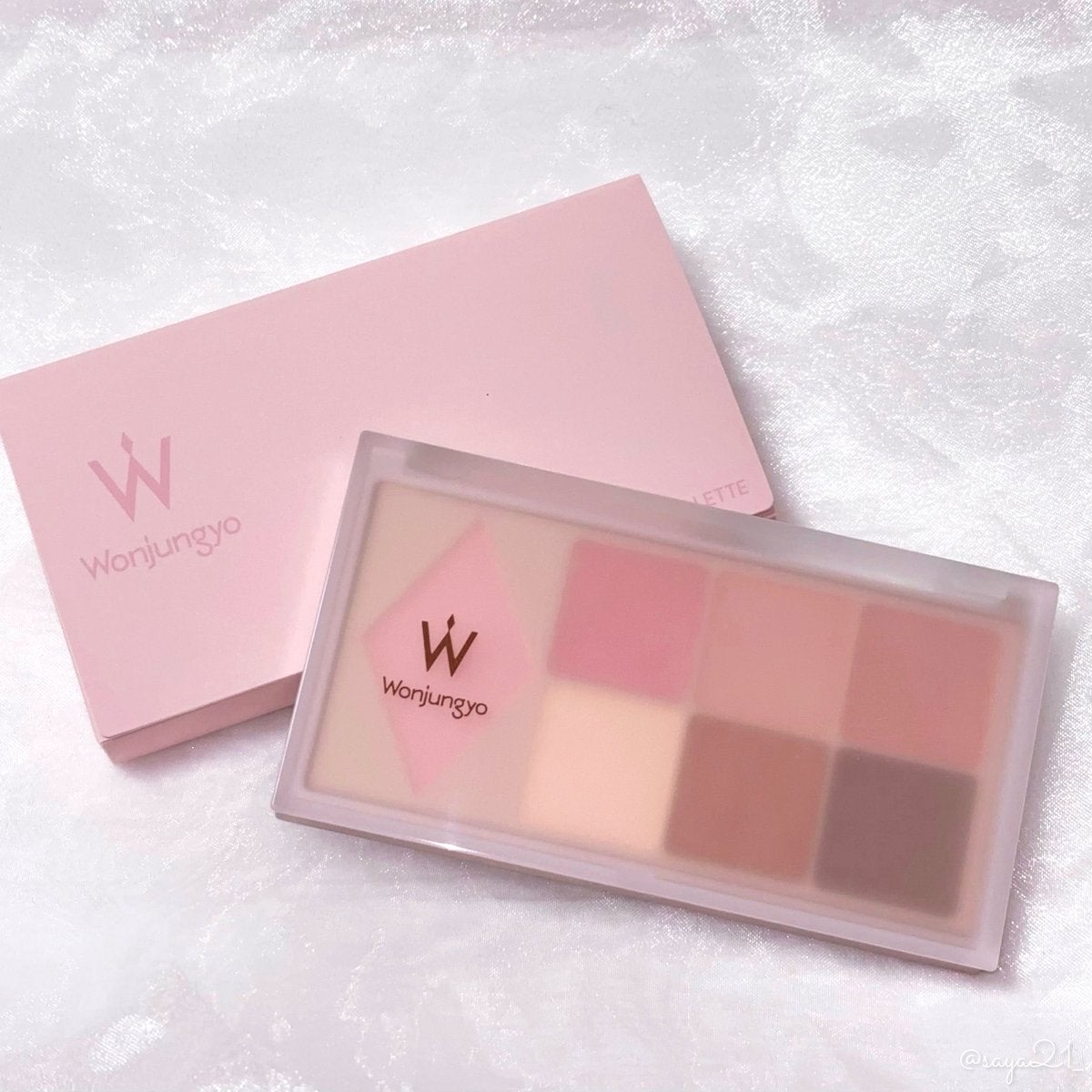 ウォンジョンヨ Ｗ デイリームードアップパレット  05 ピーチモカ/Wonjungyo/アイシャドウパレットを使ったクチコミ（1枚目）