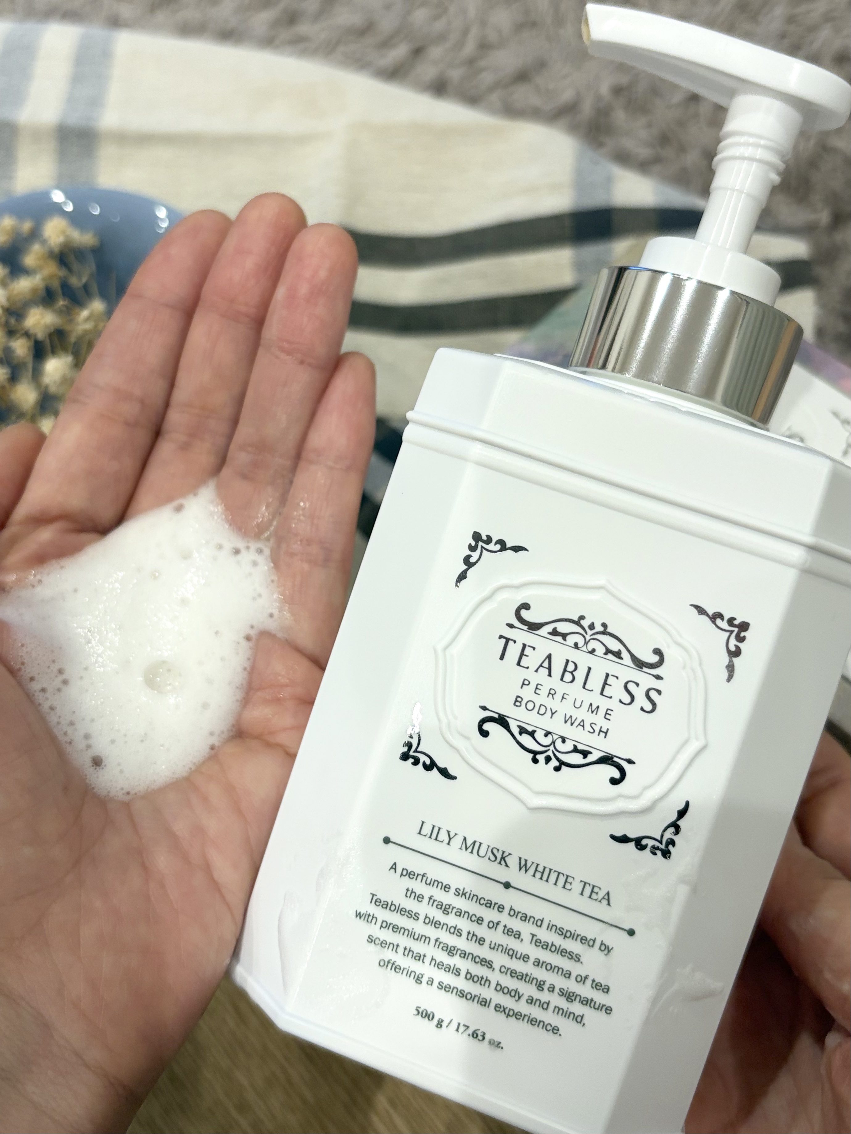 パフュームボディウォッシュ リリームスクホワイトティー/TEABLESS/ボディソープを使ったクチコミ（3枚目）