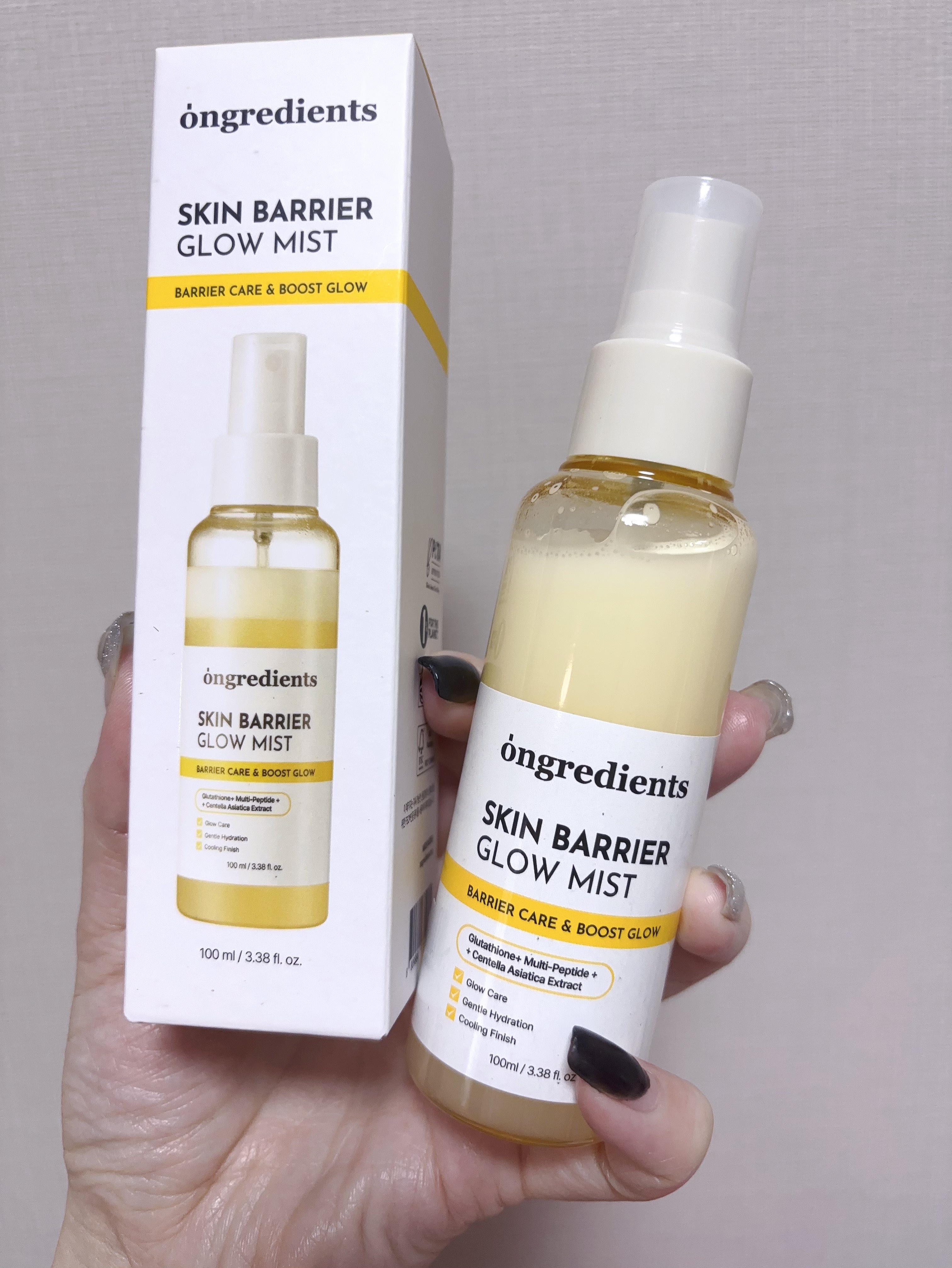 オングリディエンツ スキンバリアグローミスト/Ongredients/ミスト状化粧水を使ったクチコミ（2枚目）