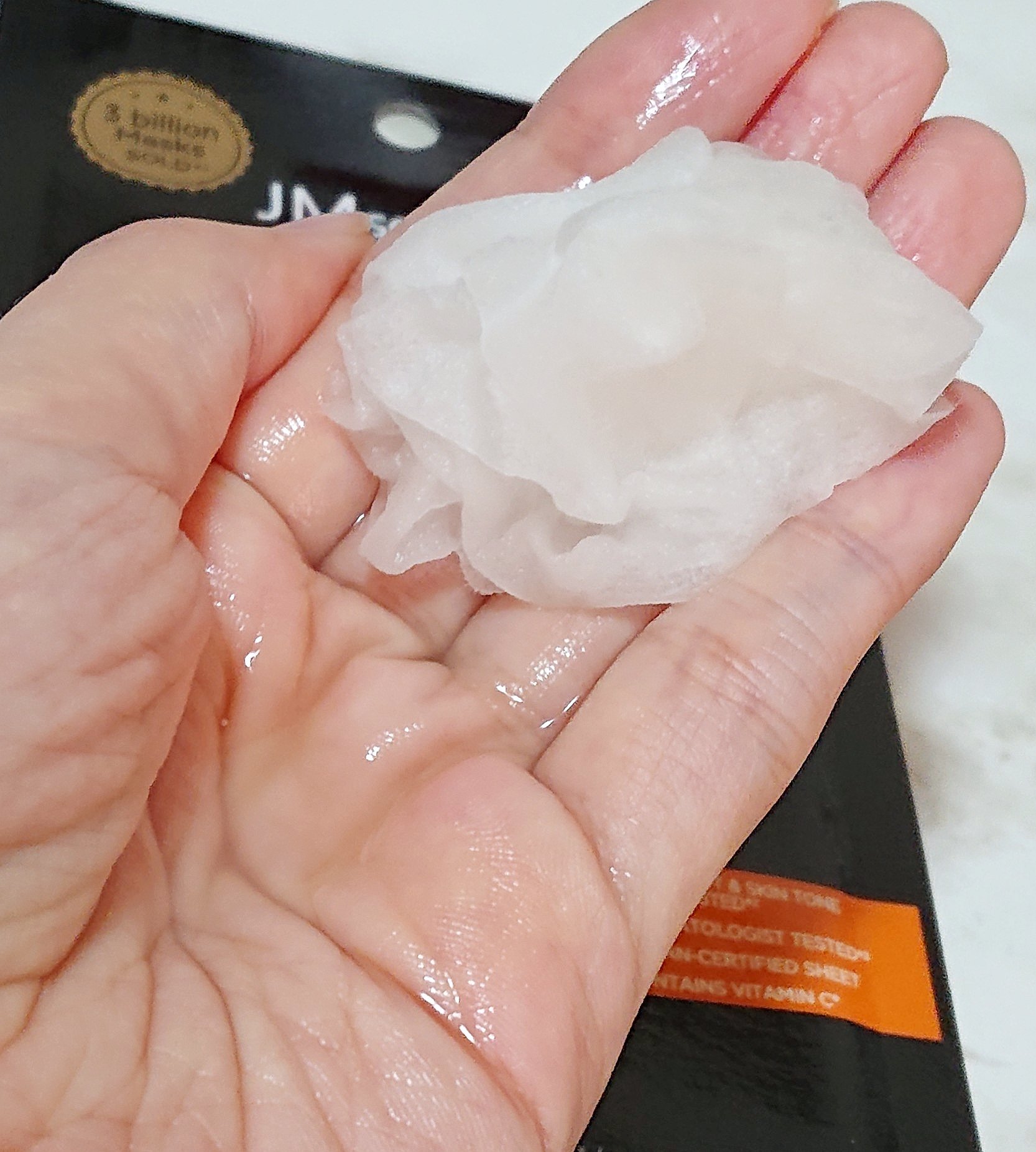 ザ・エフェクト ビタC＆イルミネイティングマスク/JMsolution/シートマスク・パックを使ったクチコミ（2枚目）