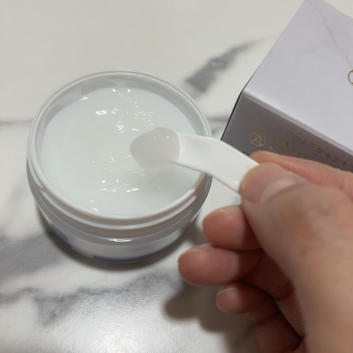 シルキラ18 シリカ配合 オールインワンジェル さらさら/シルキラ/オールインワン化粧品を使ったクチコミ(2枚目)